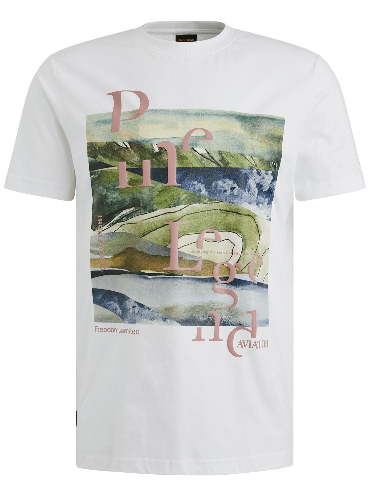 PME Legend T-shirt printed PTSS2505572 Wit