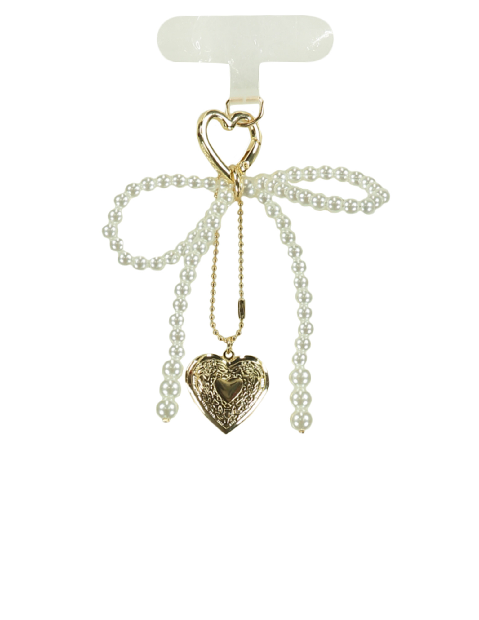 Be'Lieve Bag charm Pearl strik 87820251029001 Wit