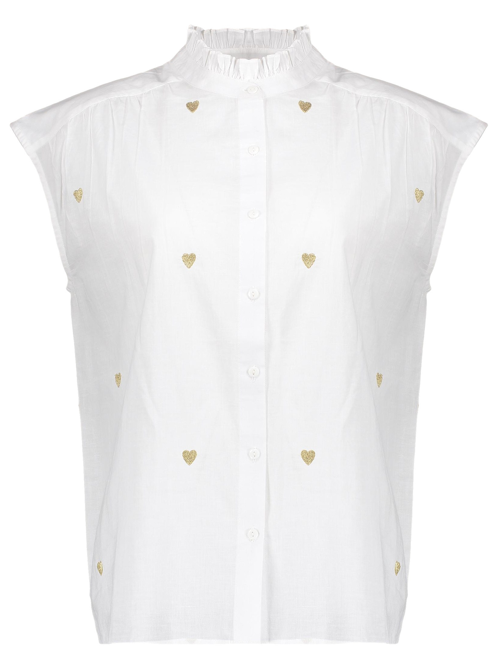 Geisha Blouse mouwloos 53341-81 Wolwit-ecru