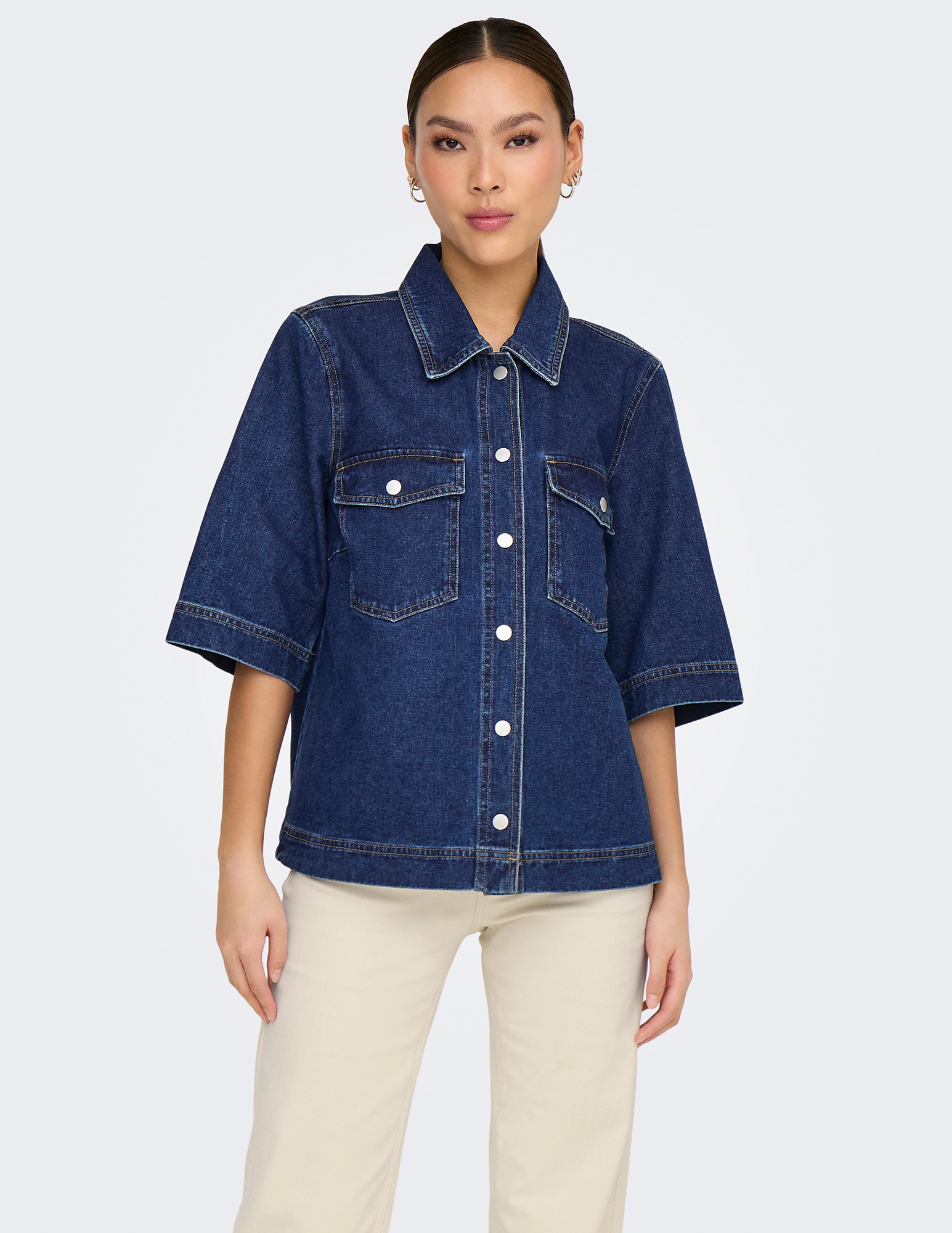 Only Blouse Belle 15347084 Donker blauw