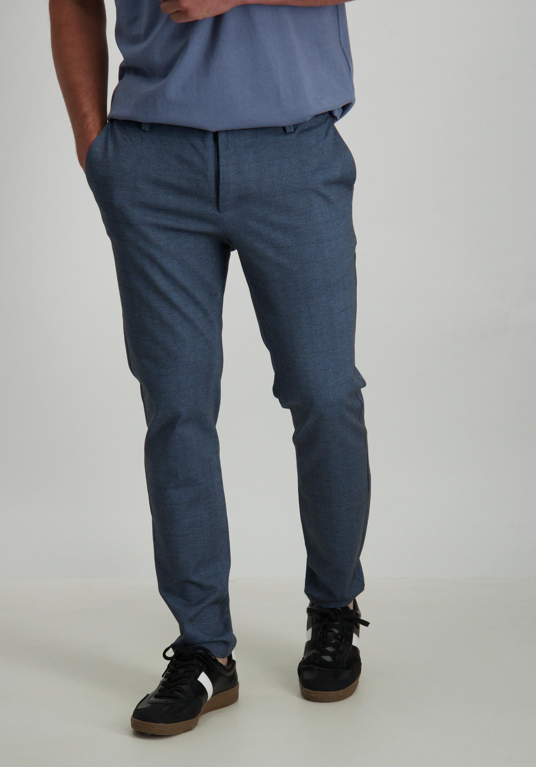 ONLY & SONS Mark pants herringbone 22026836 Donker blauw