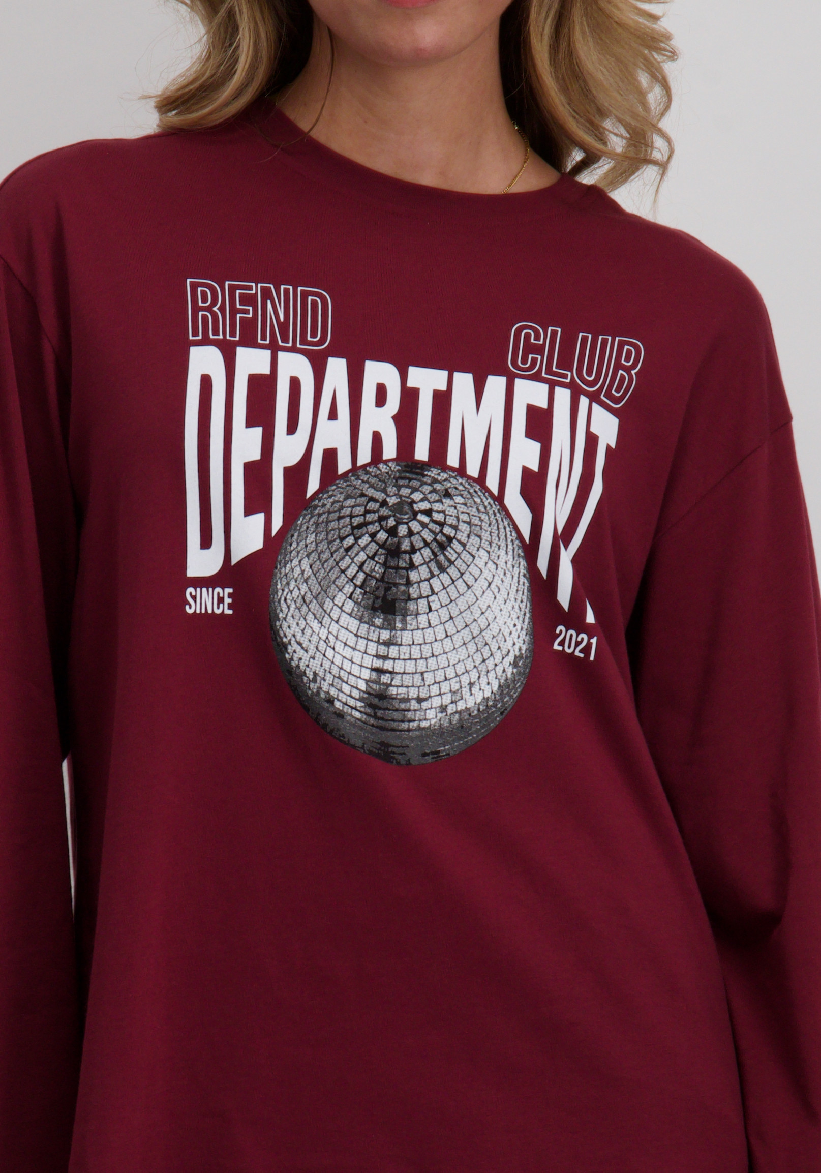 Refined Department T-shirt Winnie R25118183851 Bordeaux