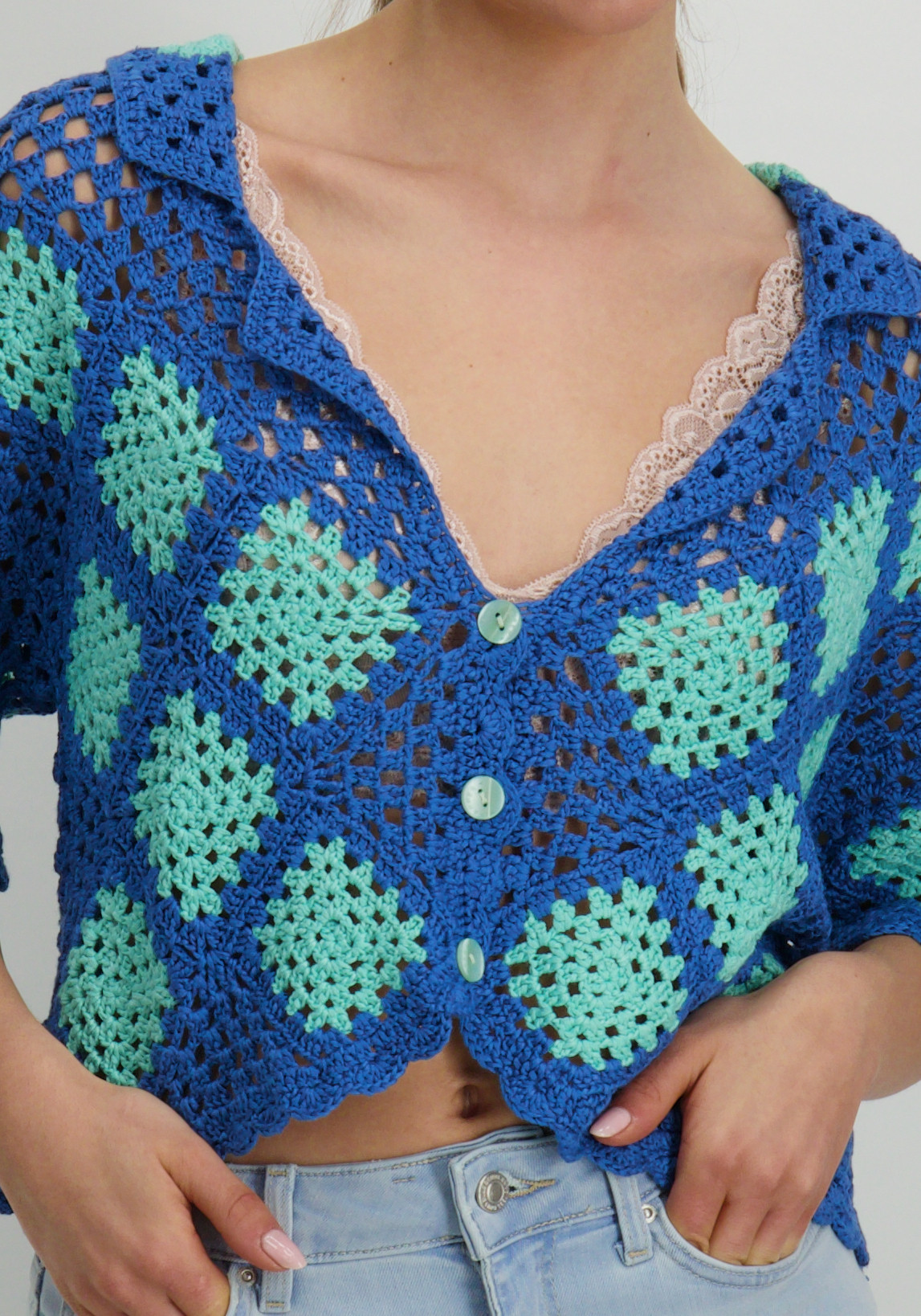 Harper & Yve Top Bente HS25P600 Blauw