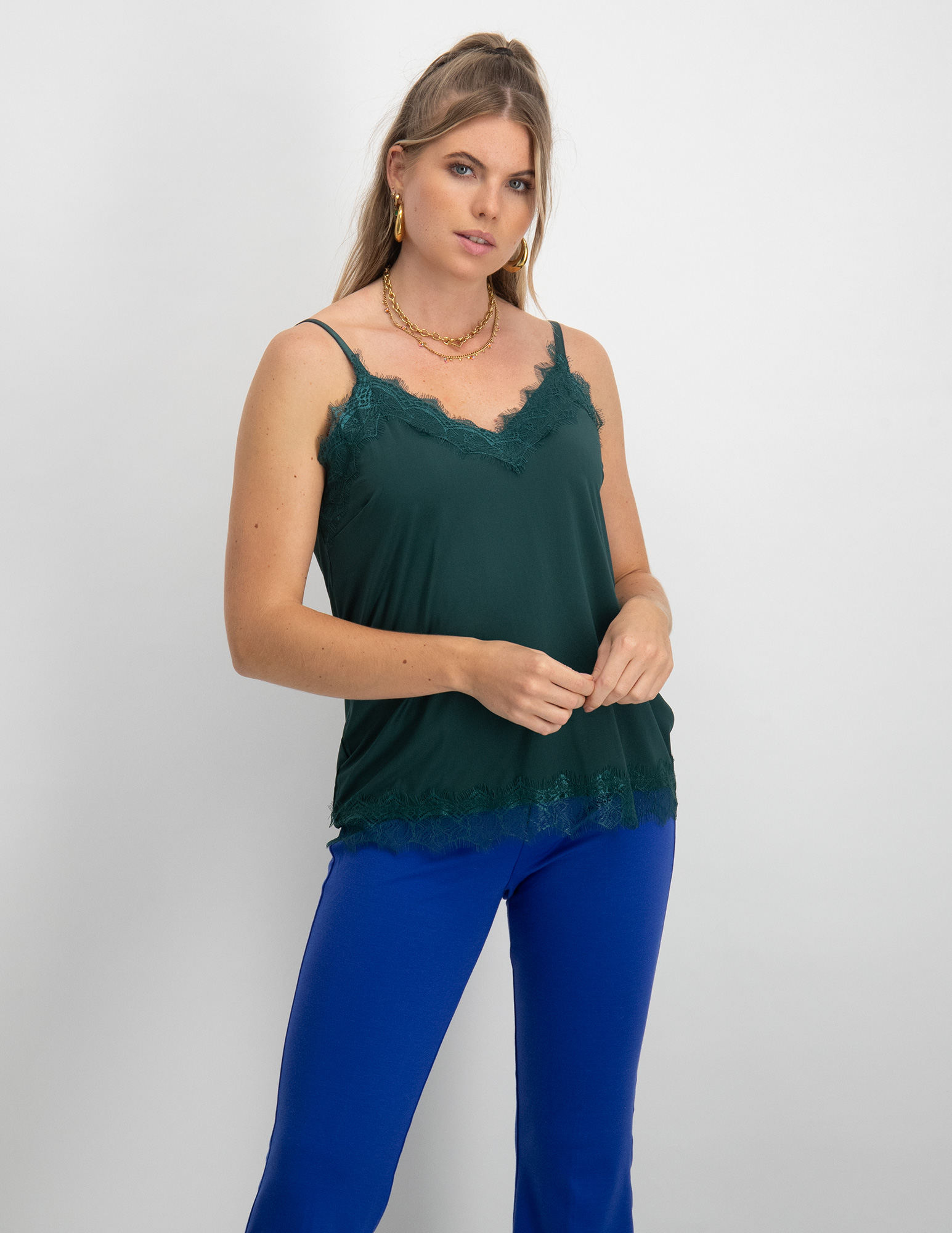 FREE|QUENT Top Bicco 120962 Donker groen