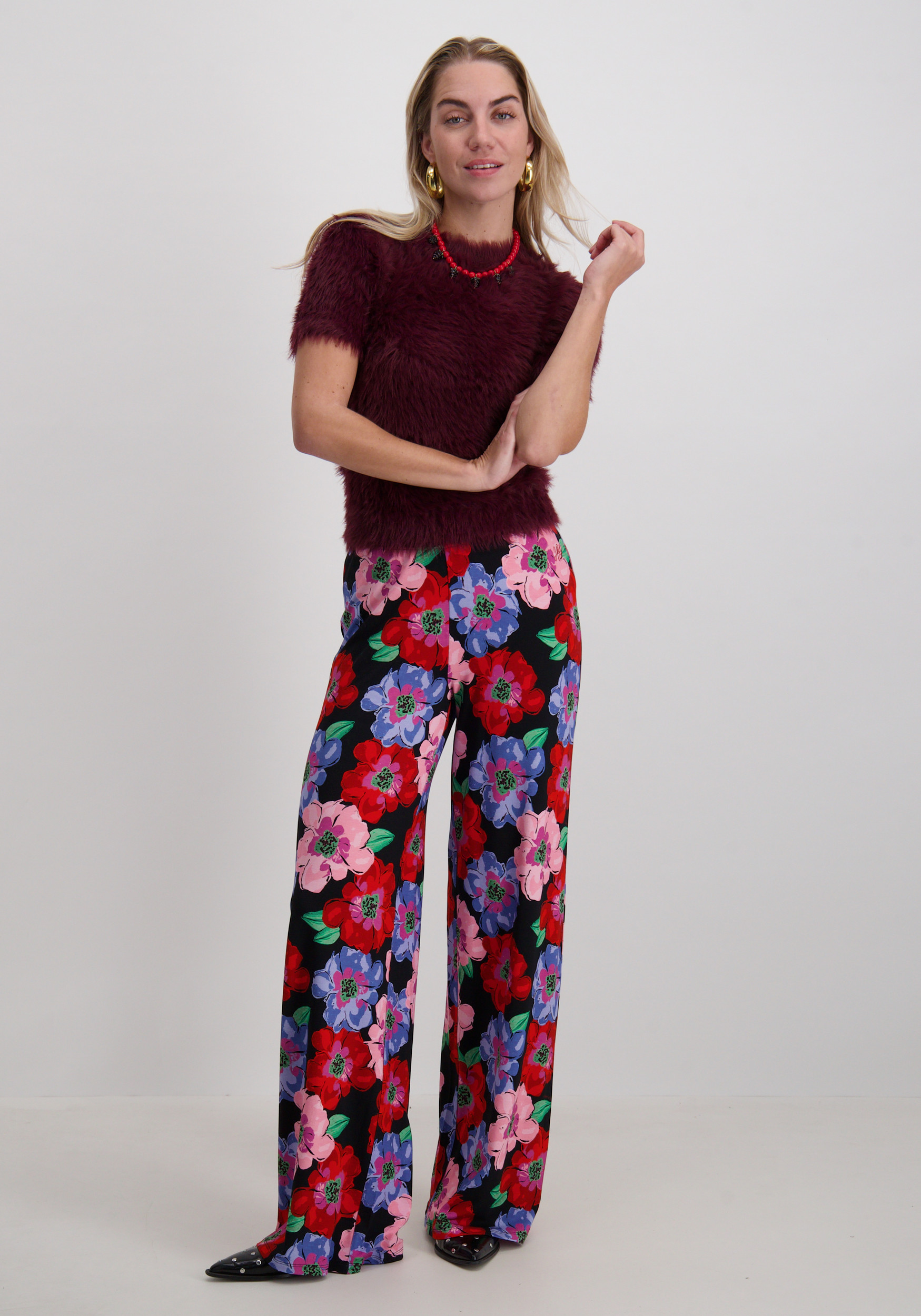 Vero moda Trui Fluffy 10336640 Bordeaux