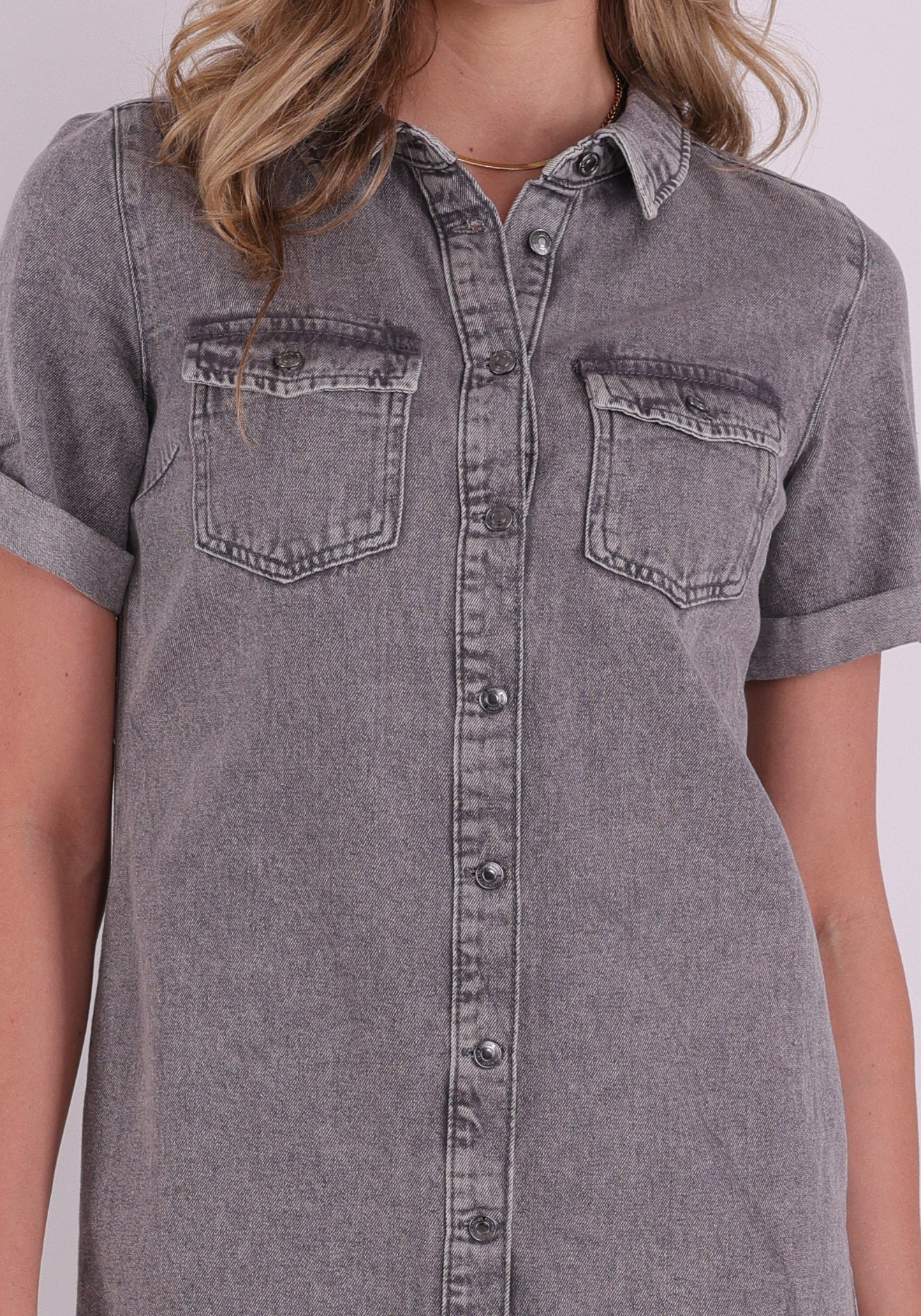 VERO MODA Denim jurk Jennie 10309665 Grijs