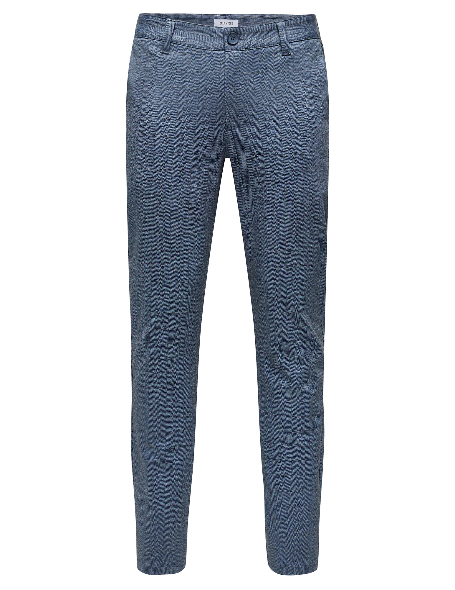 ONLY & SONS Mark pants herringbone 22026836 Donker blauw