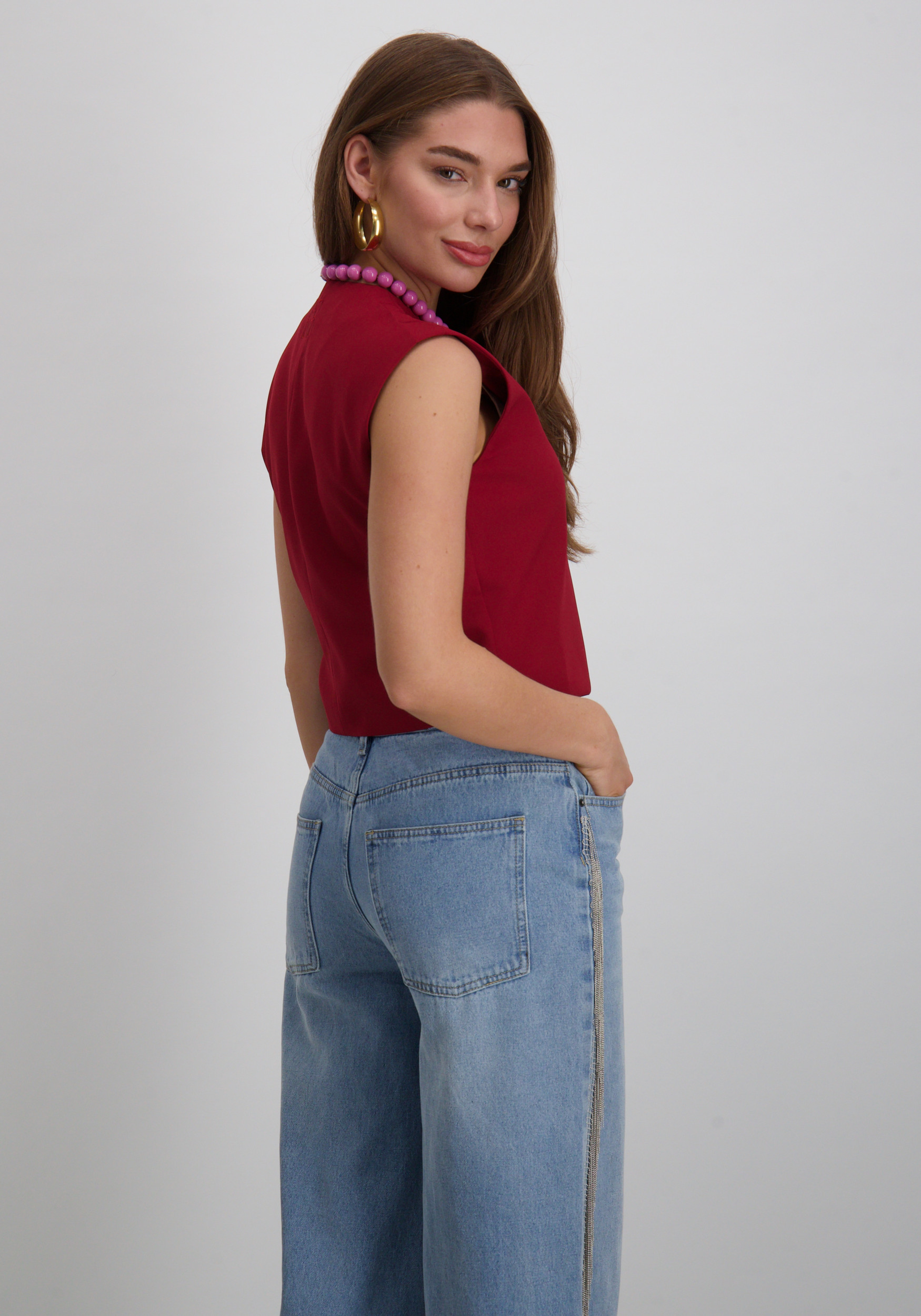 Refined Department Gilet Jole R2509650766 Bordeaux