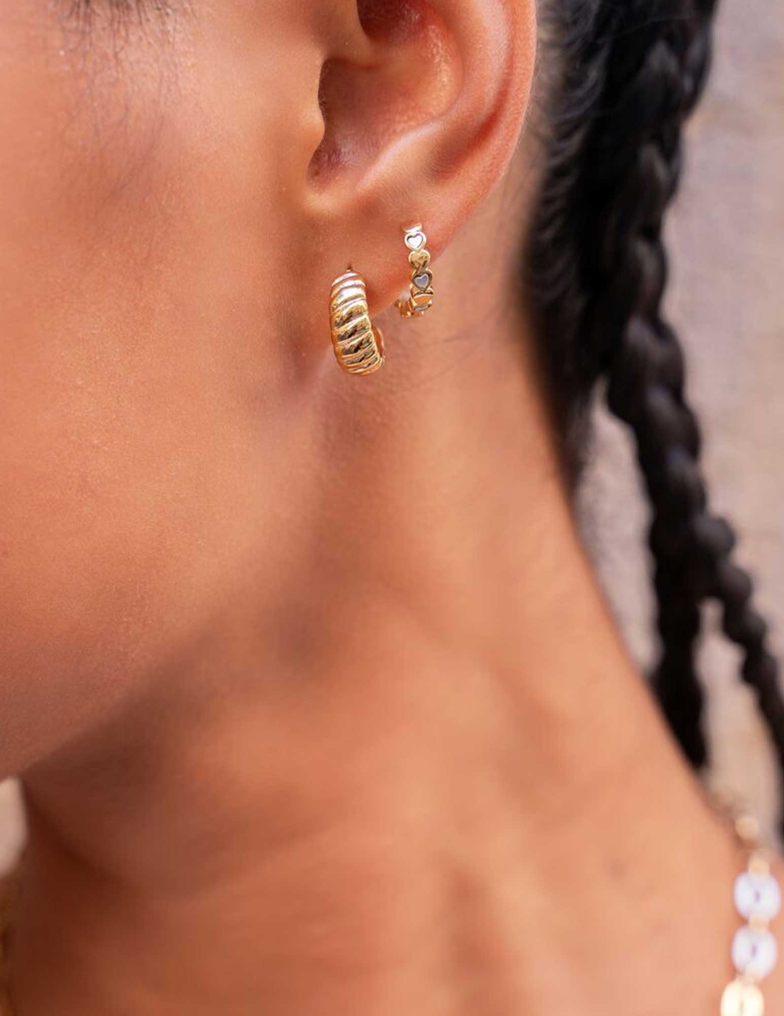 My Jewellery oorbellen met twist MJ09203 Zilver