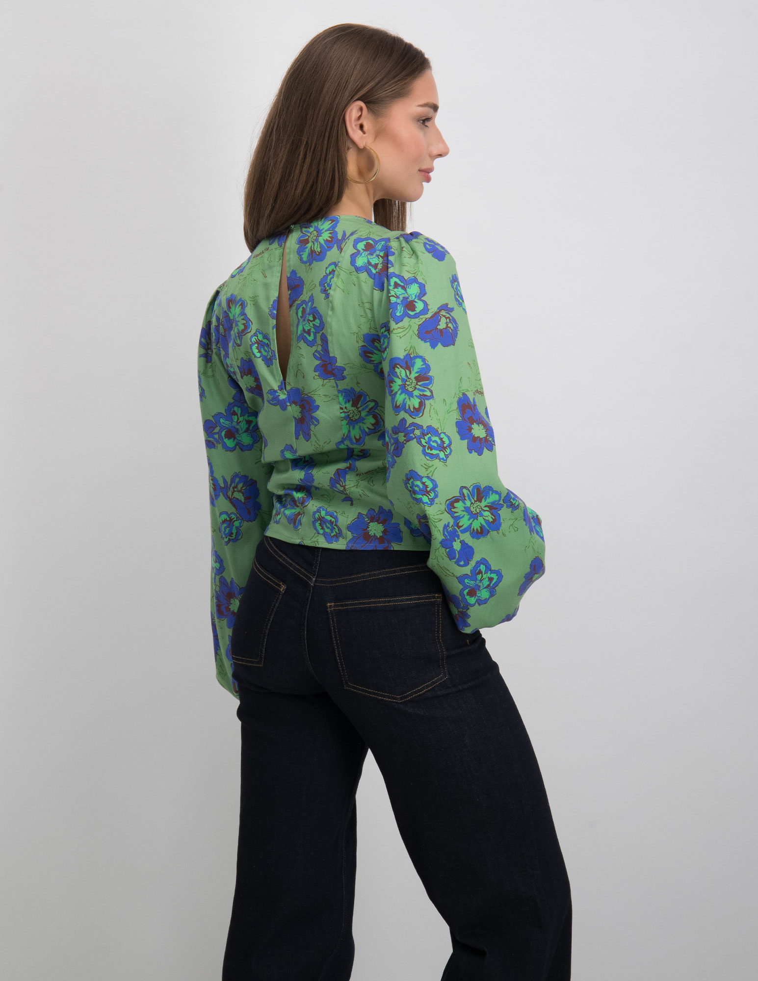 Harper & Yve Blouse Floor AW25C601 Groen