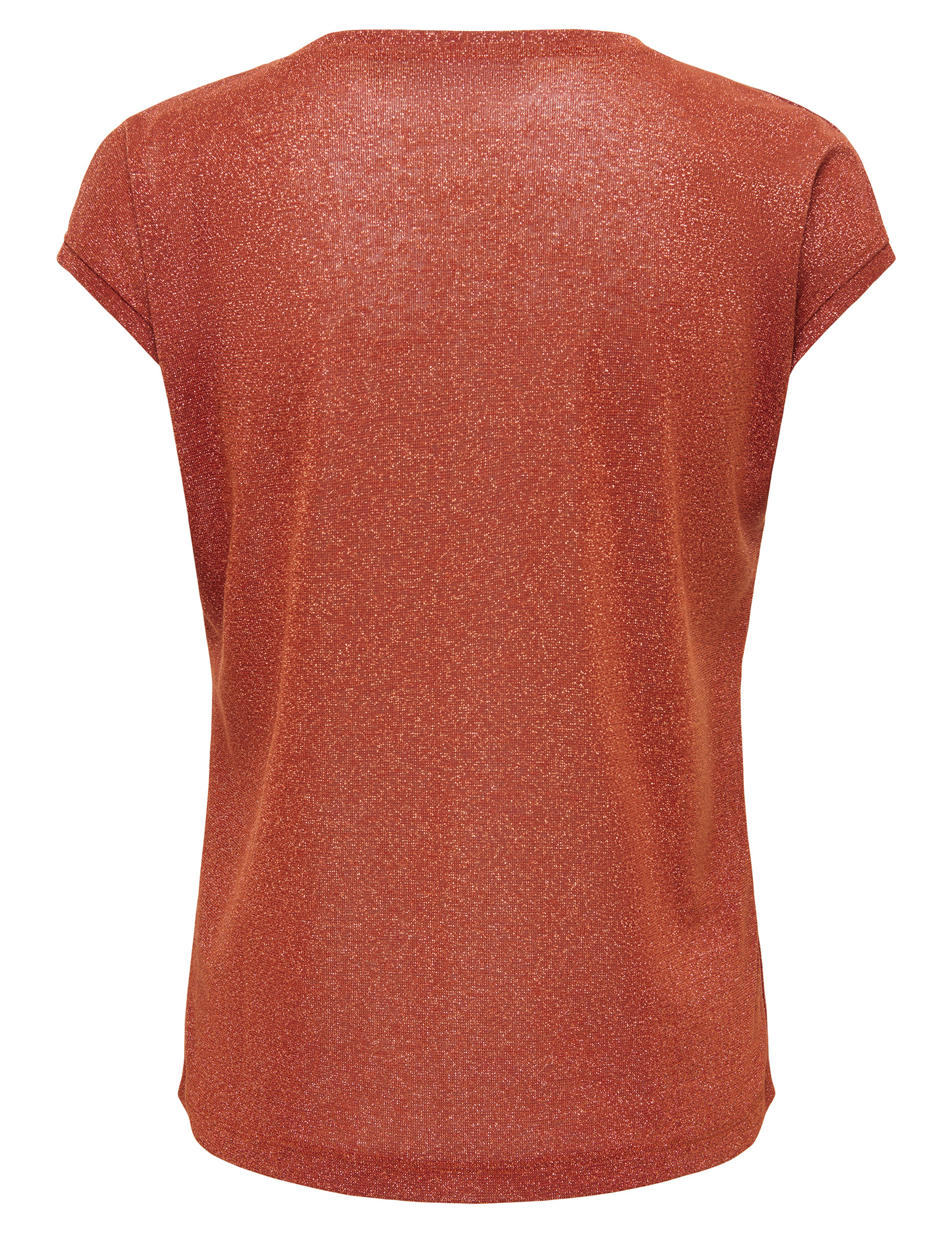 ONLY T-shirt Silvery lurex 15136069 Steenrood