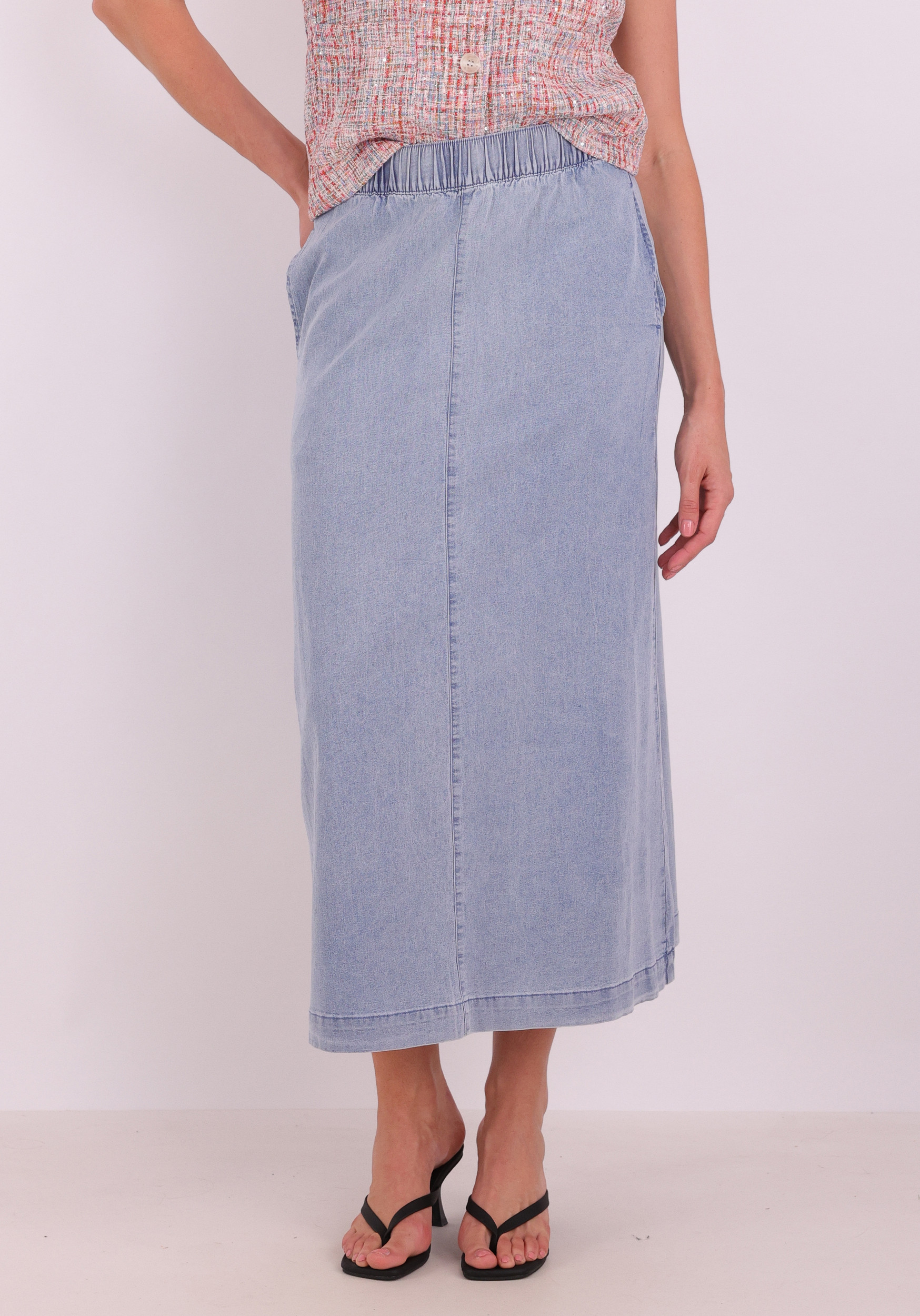 Tramontana Maxi rok Denim C15-20-201 Licht blauw