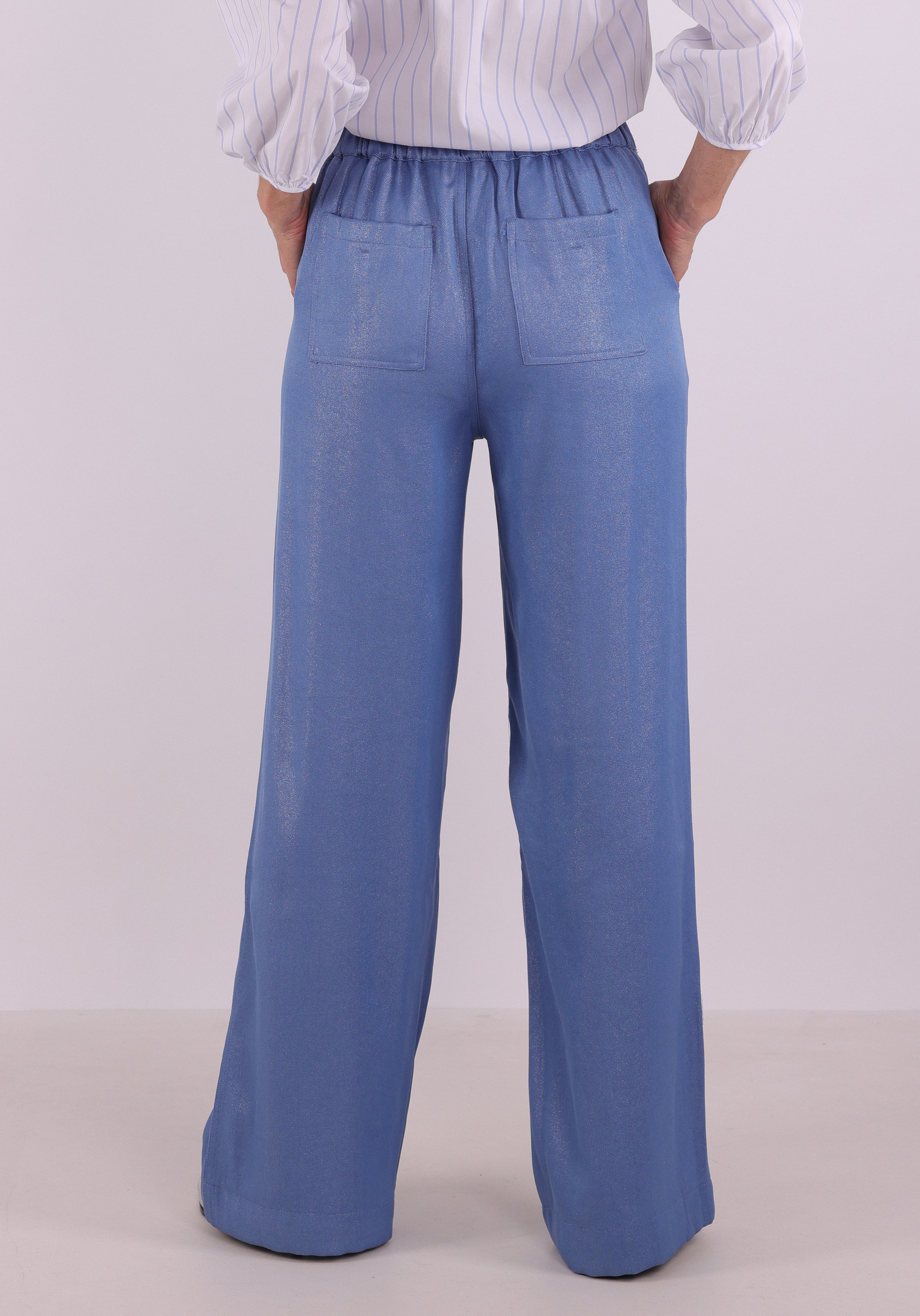 Tramontana Broek Coated C08-19-101 Licht blauw