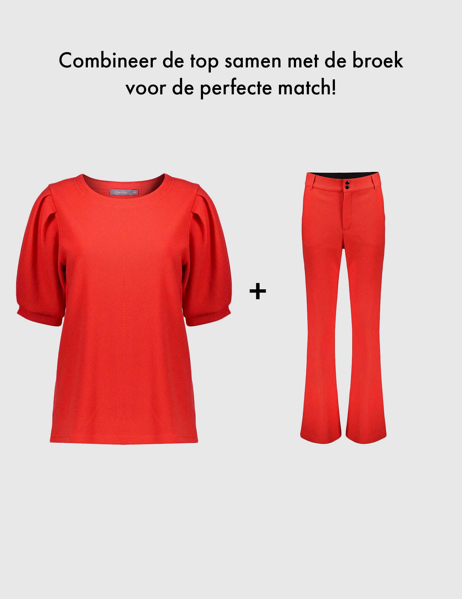 Geisha Comfy pants 51126-21 Rood