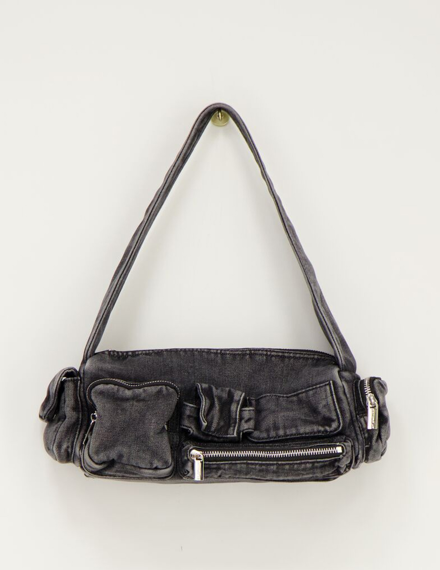 My Jewellery Schoudertas met vakjes en ritsen MJ11960 Grijs