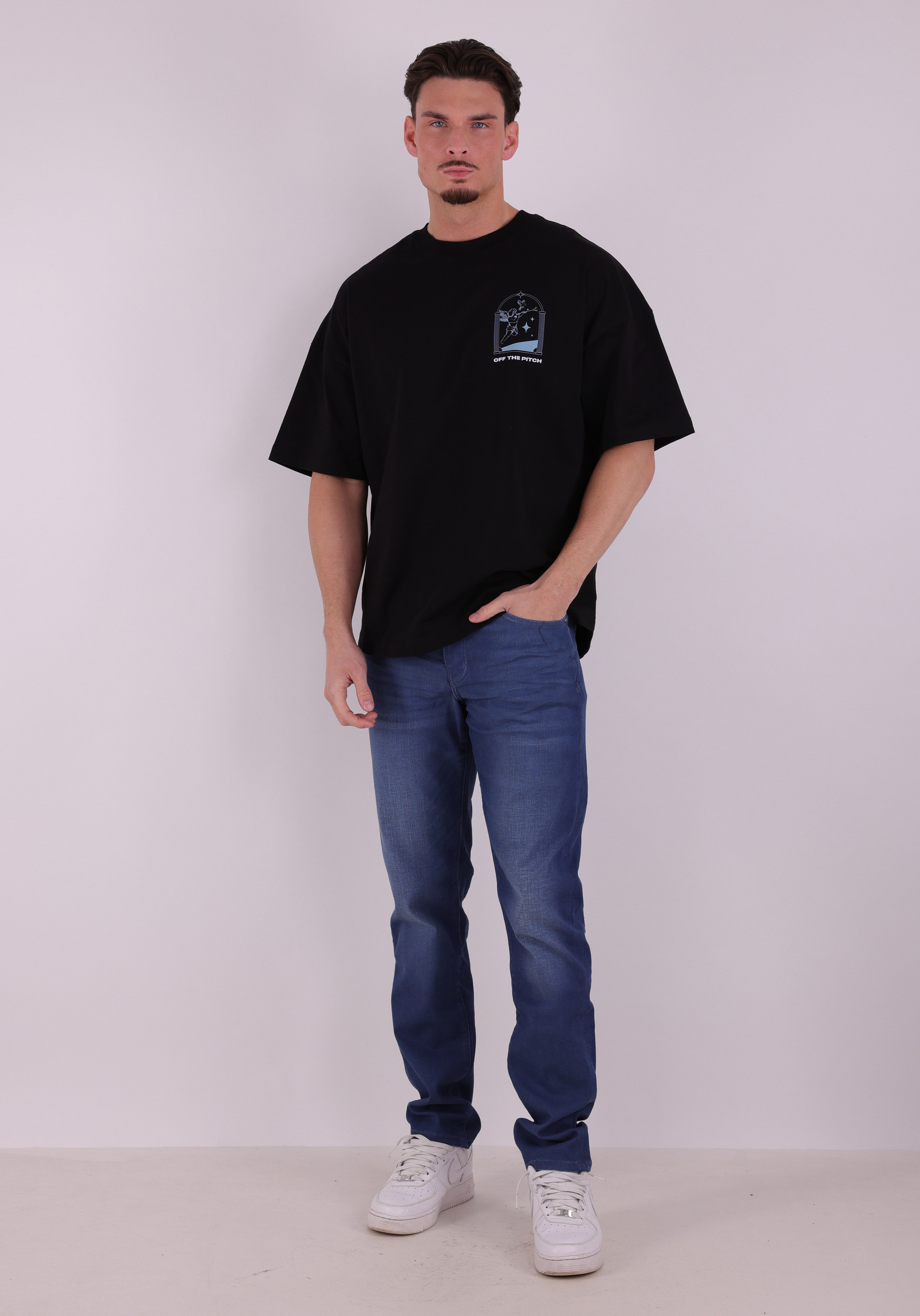 Off The Pitch T-shirt Passage OTP261047 Zwart