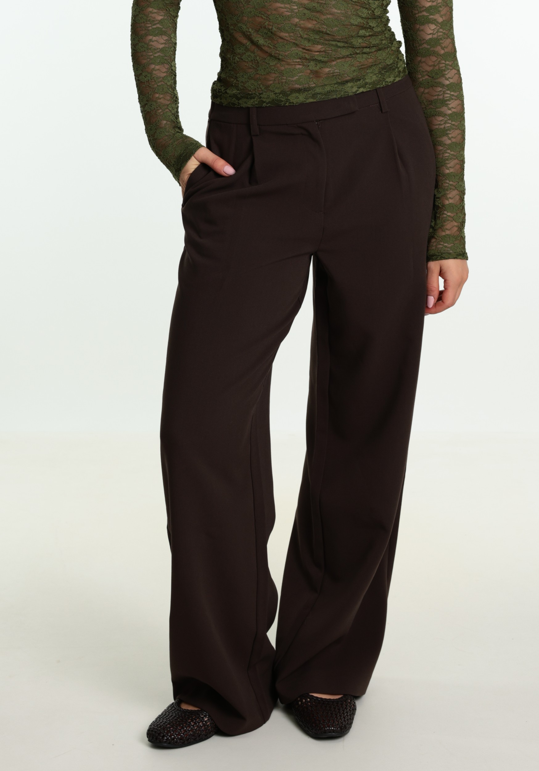 ONLY Broek Linda Raven 15371114 Bruin