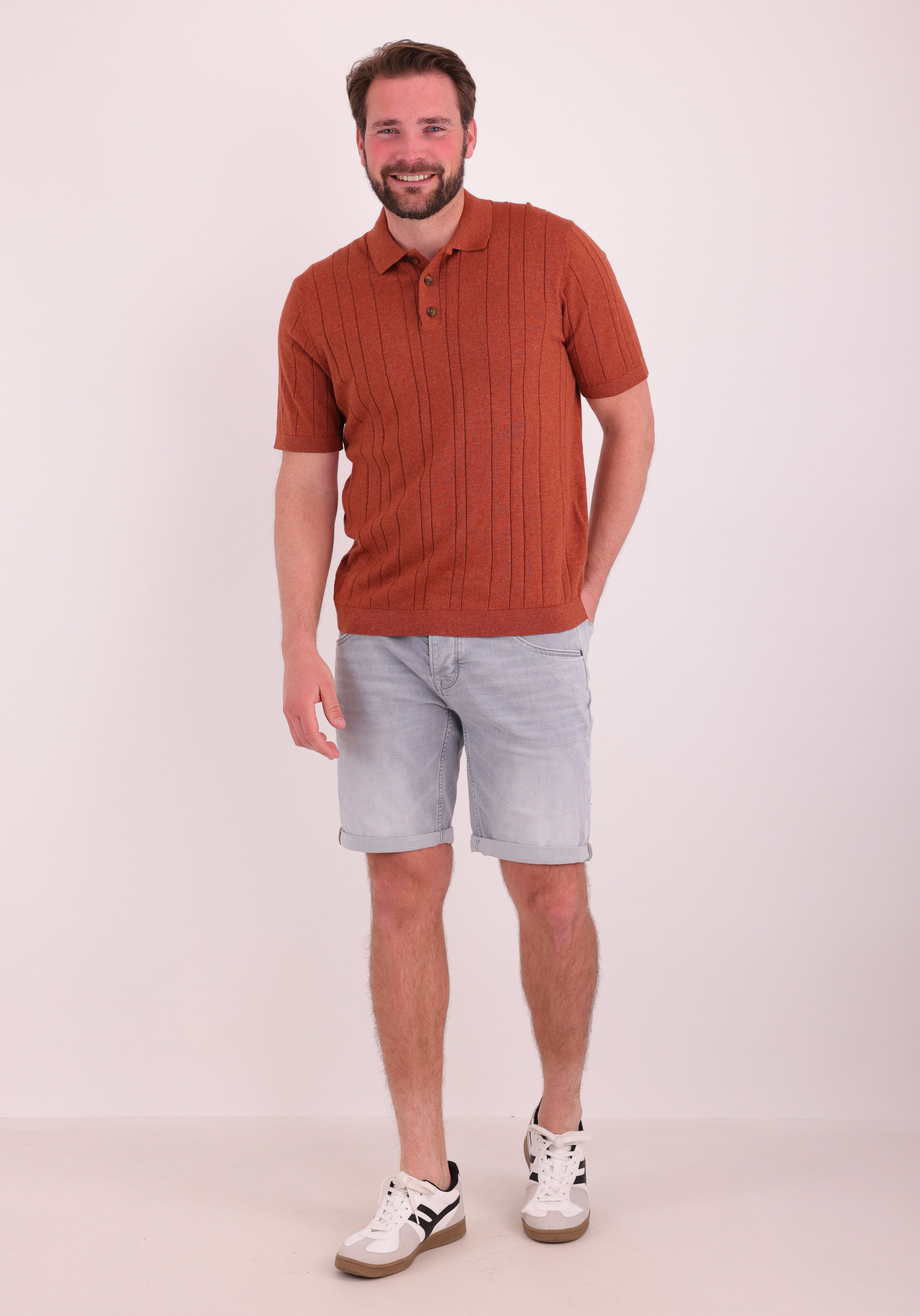 ONLY & SONS Polo Sofus 22037216 Steenrood