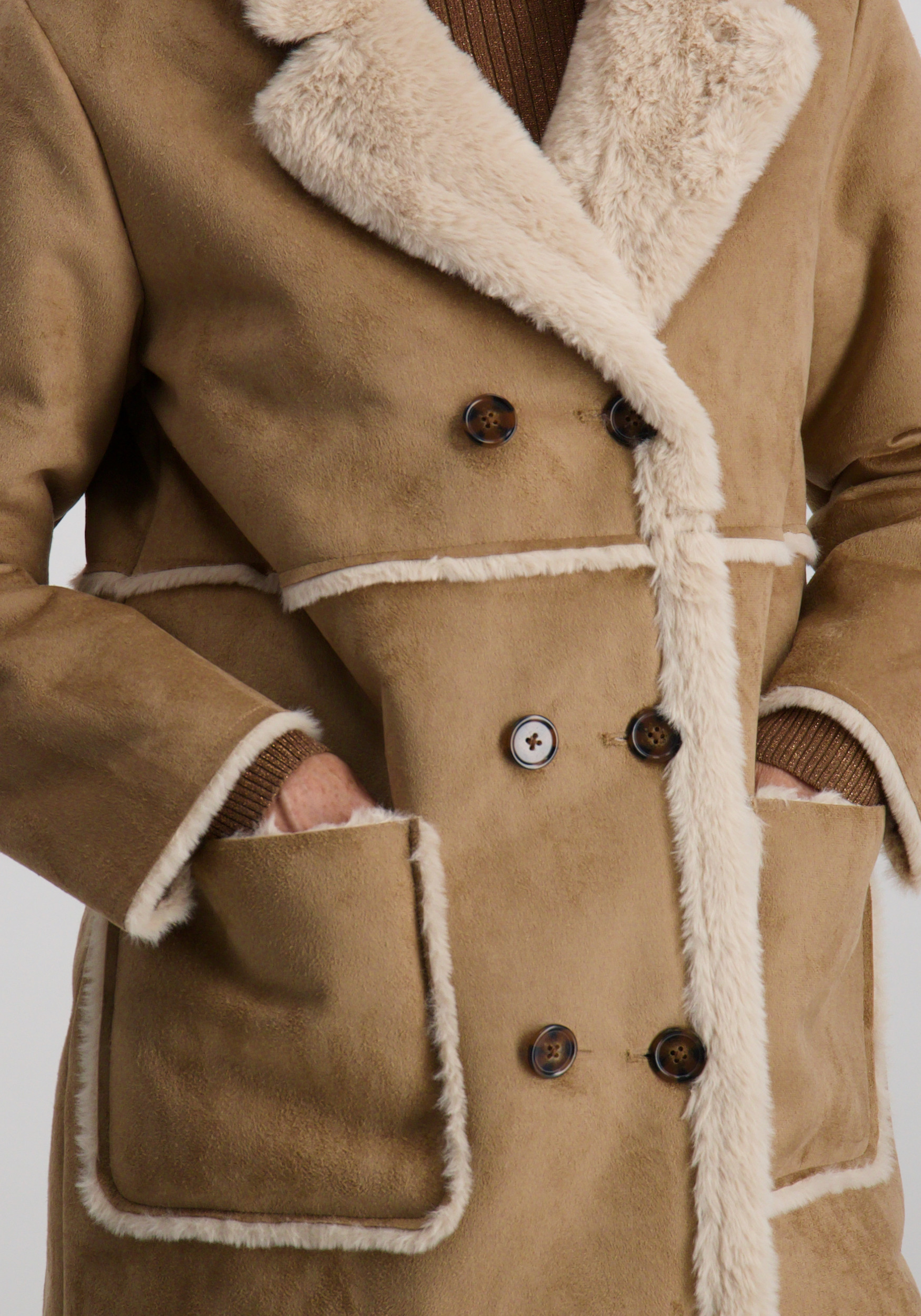 FREE|QUENT Jas Lamse 206470 Bruin