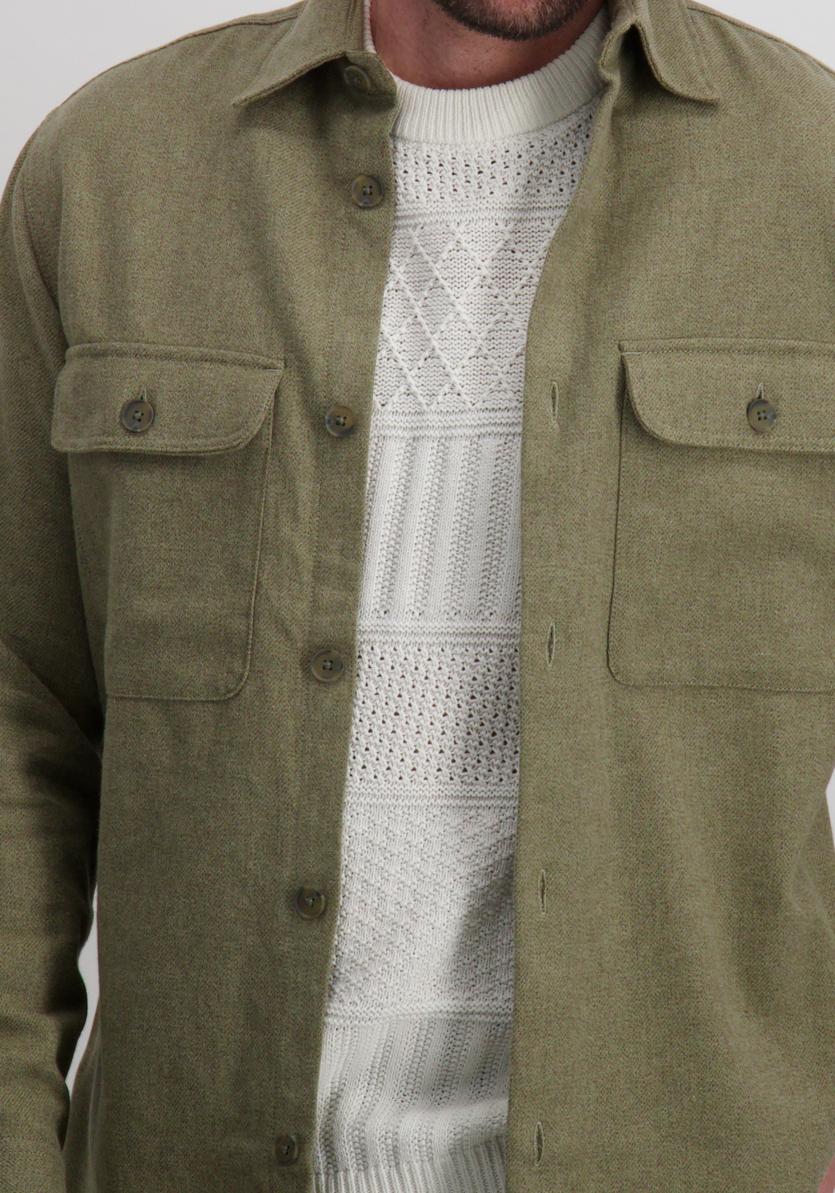 Jack & jones Overshirt 12286840 Midden groen