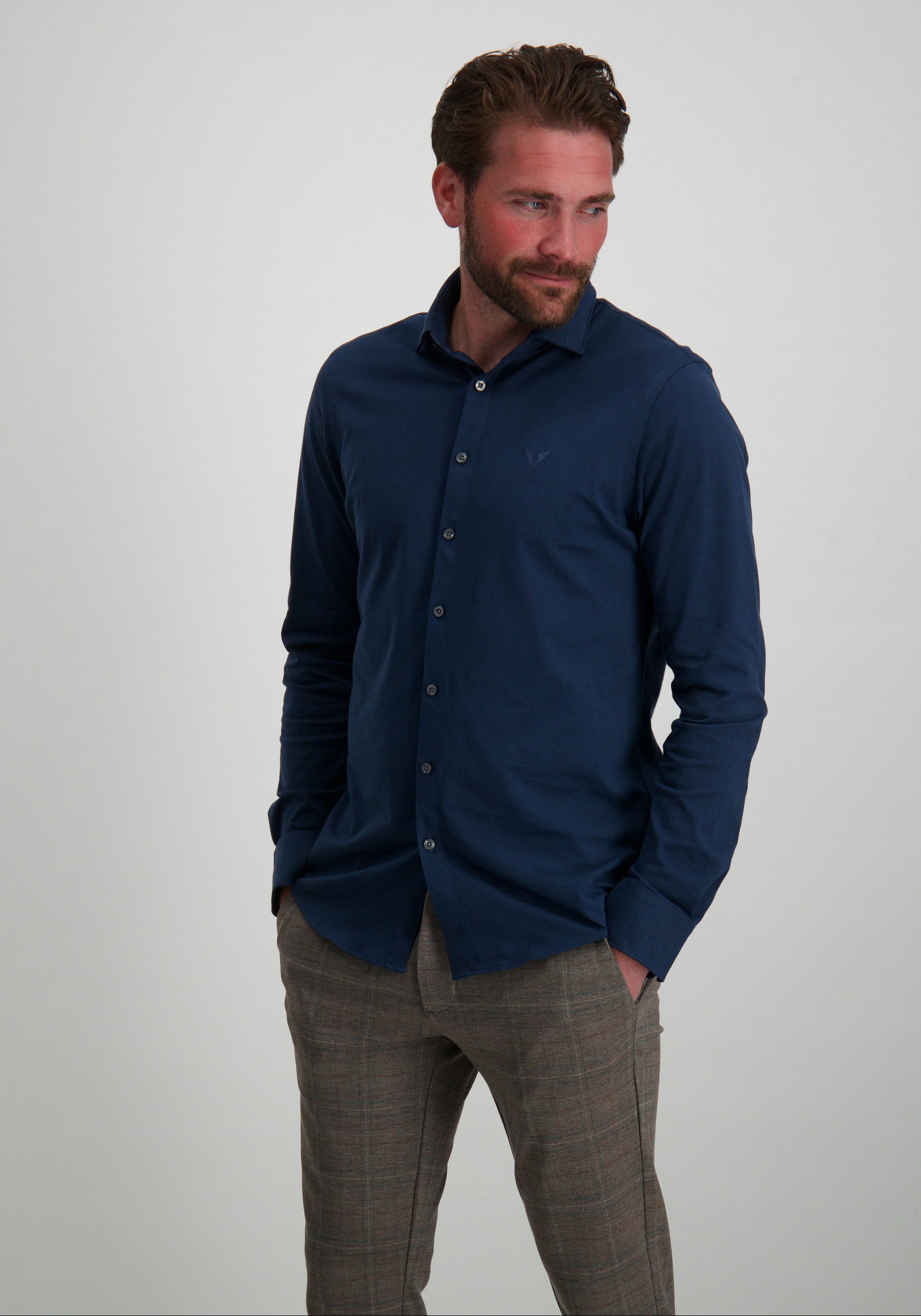 PME Legend Overhemd PSI2400033 Donker blauw