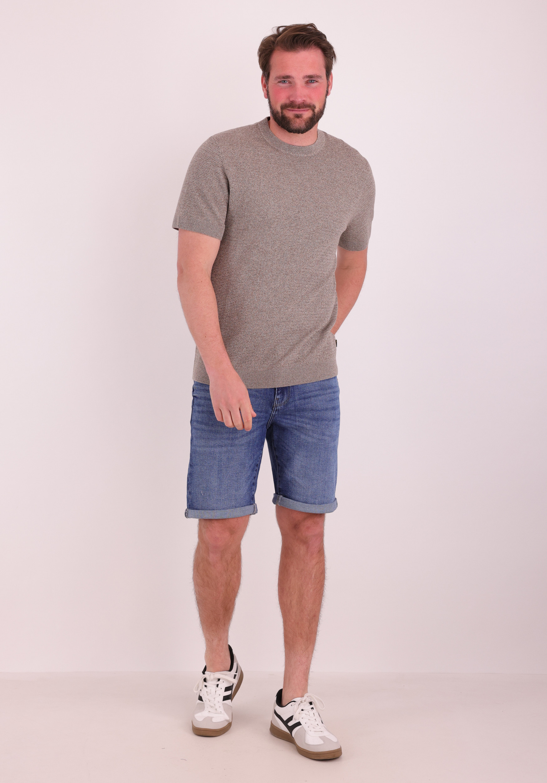 JACK & JONES Trui Riley 12292035 Licht bruin