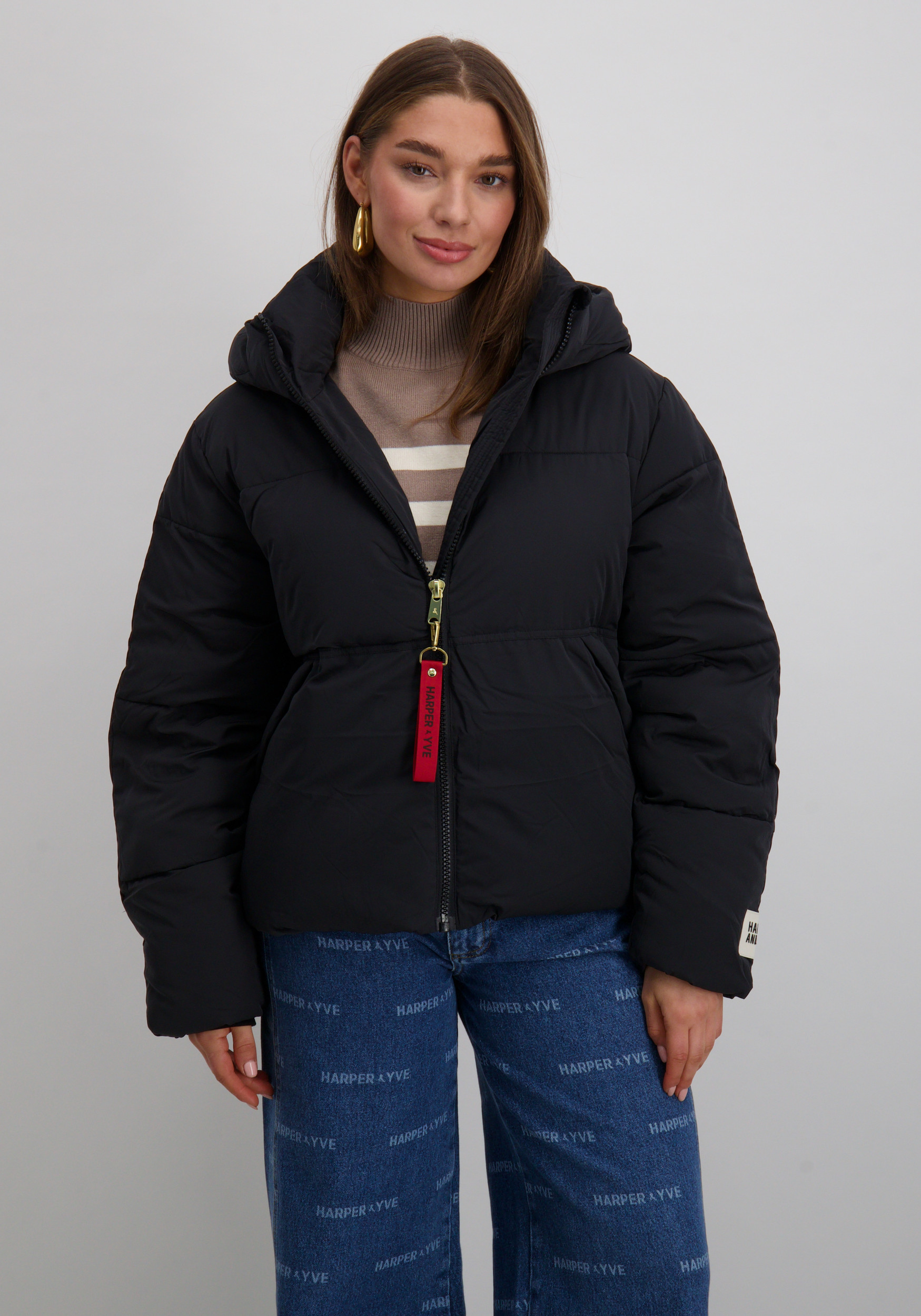 Harper & Yve Winterjas Karly AW25N211 Zwart