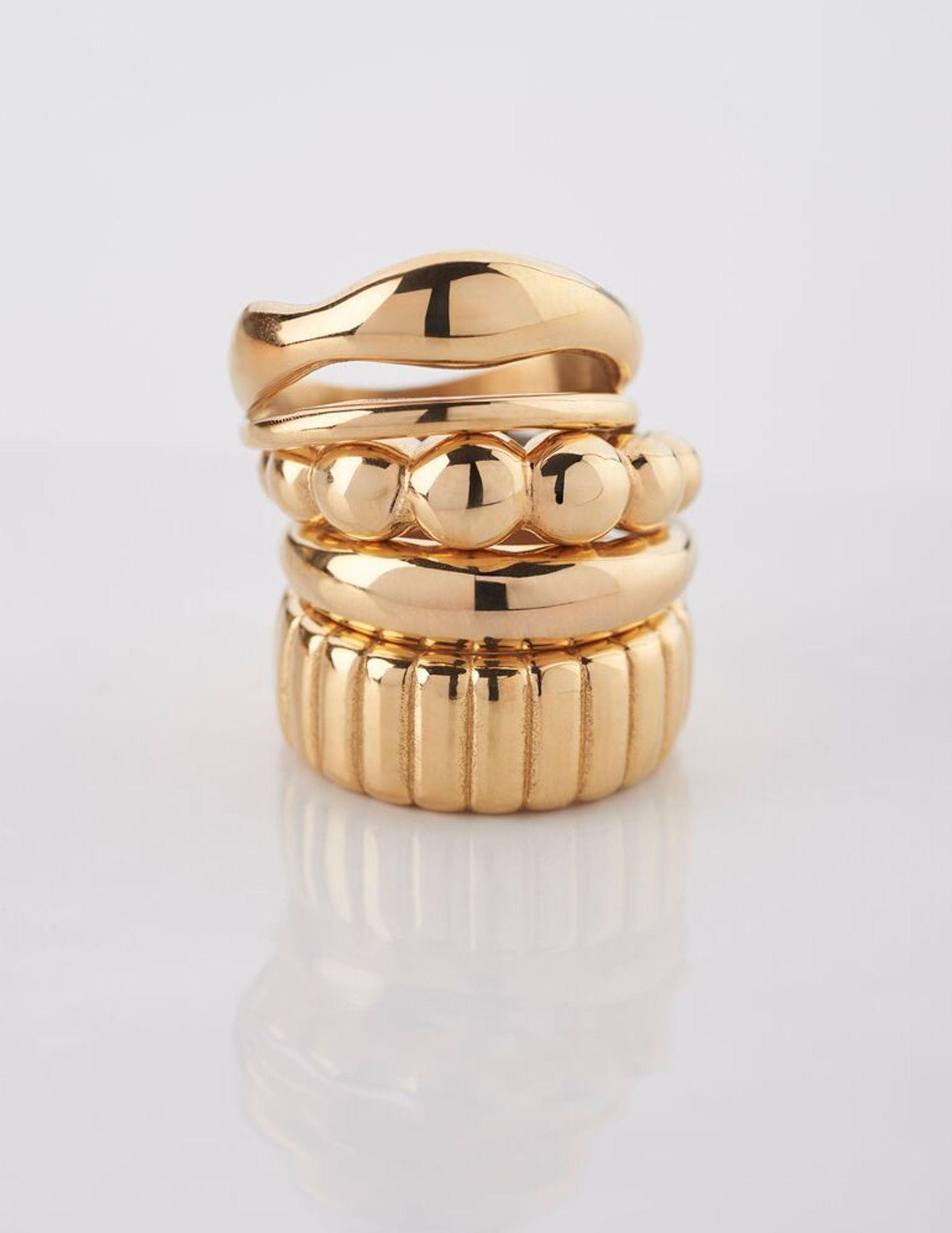 My Jewellery Bold ring met bubbel MJ11538 Goud