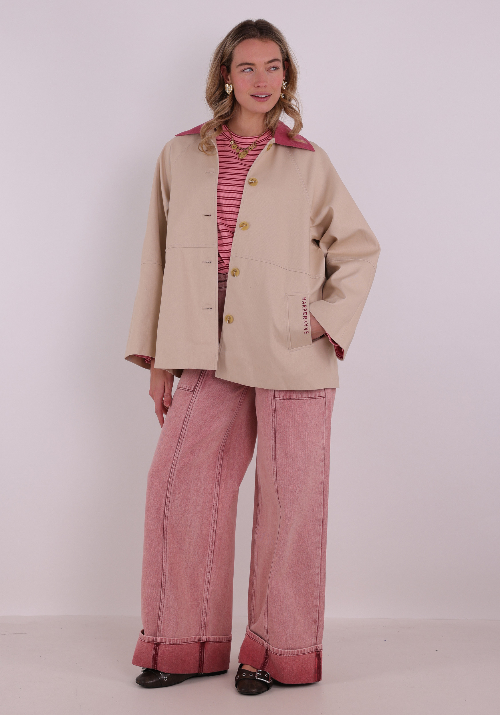 Harper & Yve Jacket Mees SS6N202 Zand