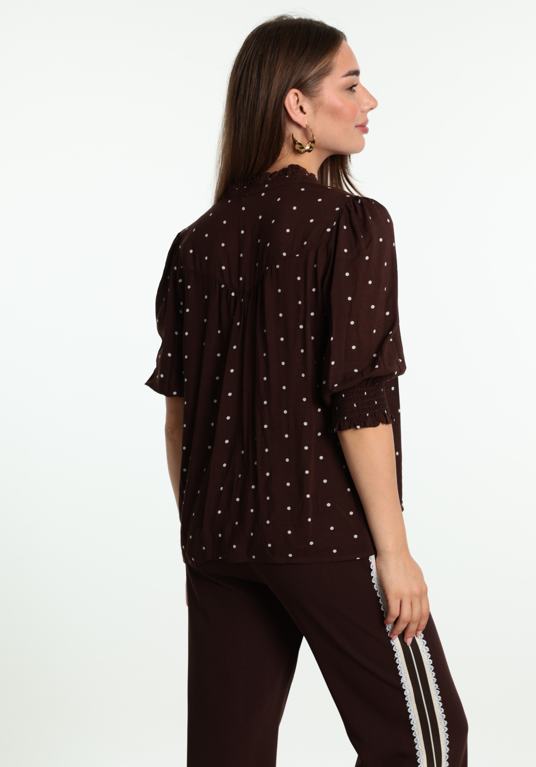 ONLY Blouse Raya 15332997 Midden bruin