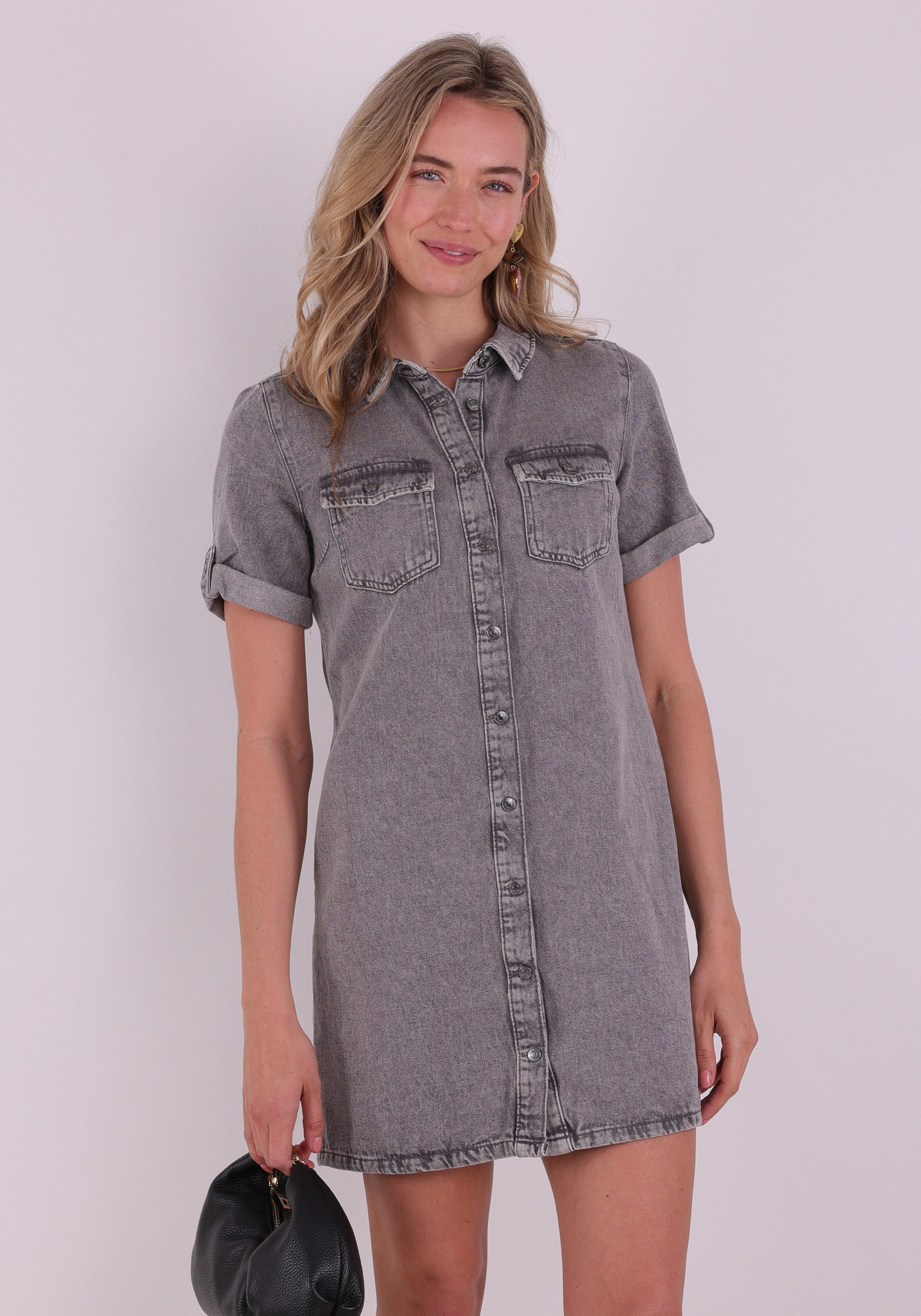 VERO MODA Denim jurk Jennie 10309665 Grijs