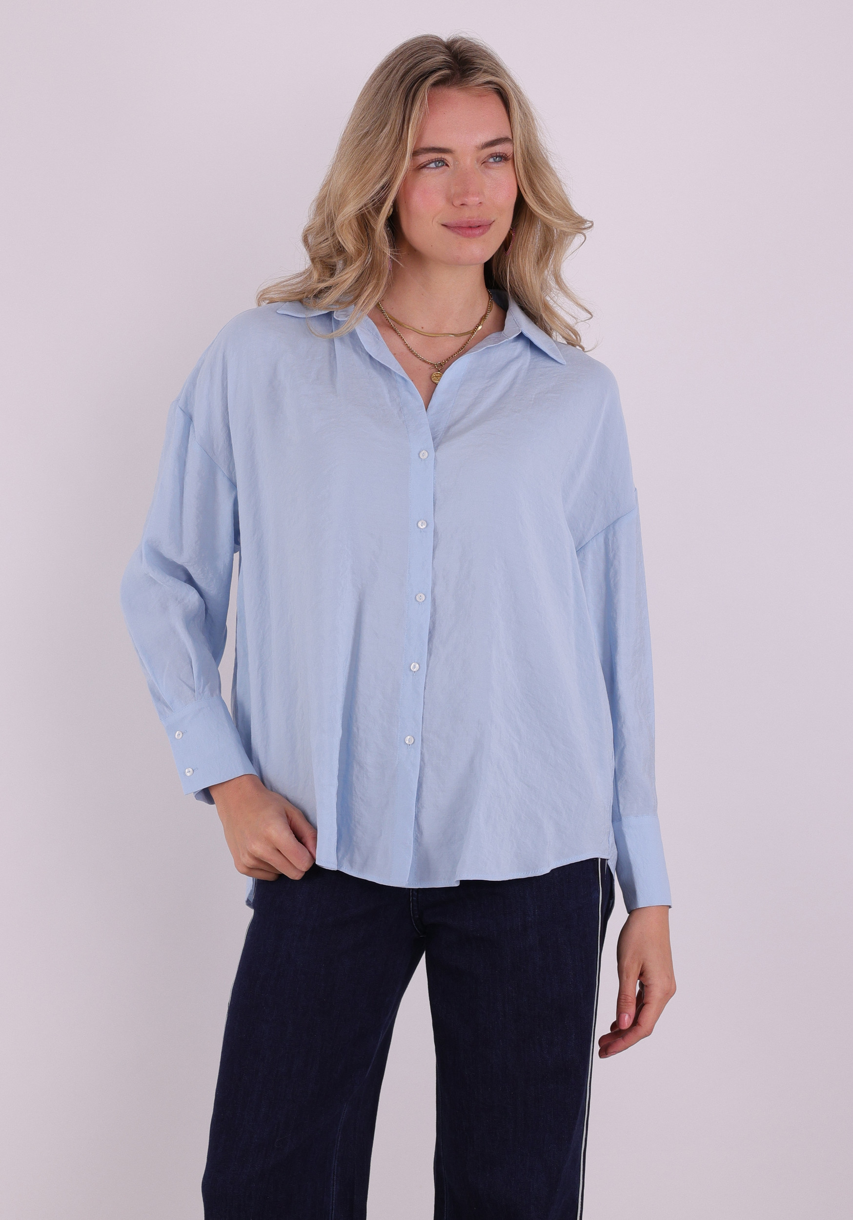 Only Blouse Zamzima 15272523 Licht blauw