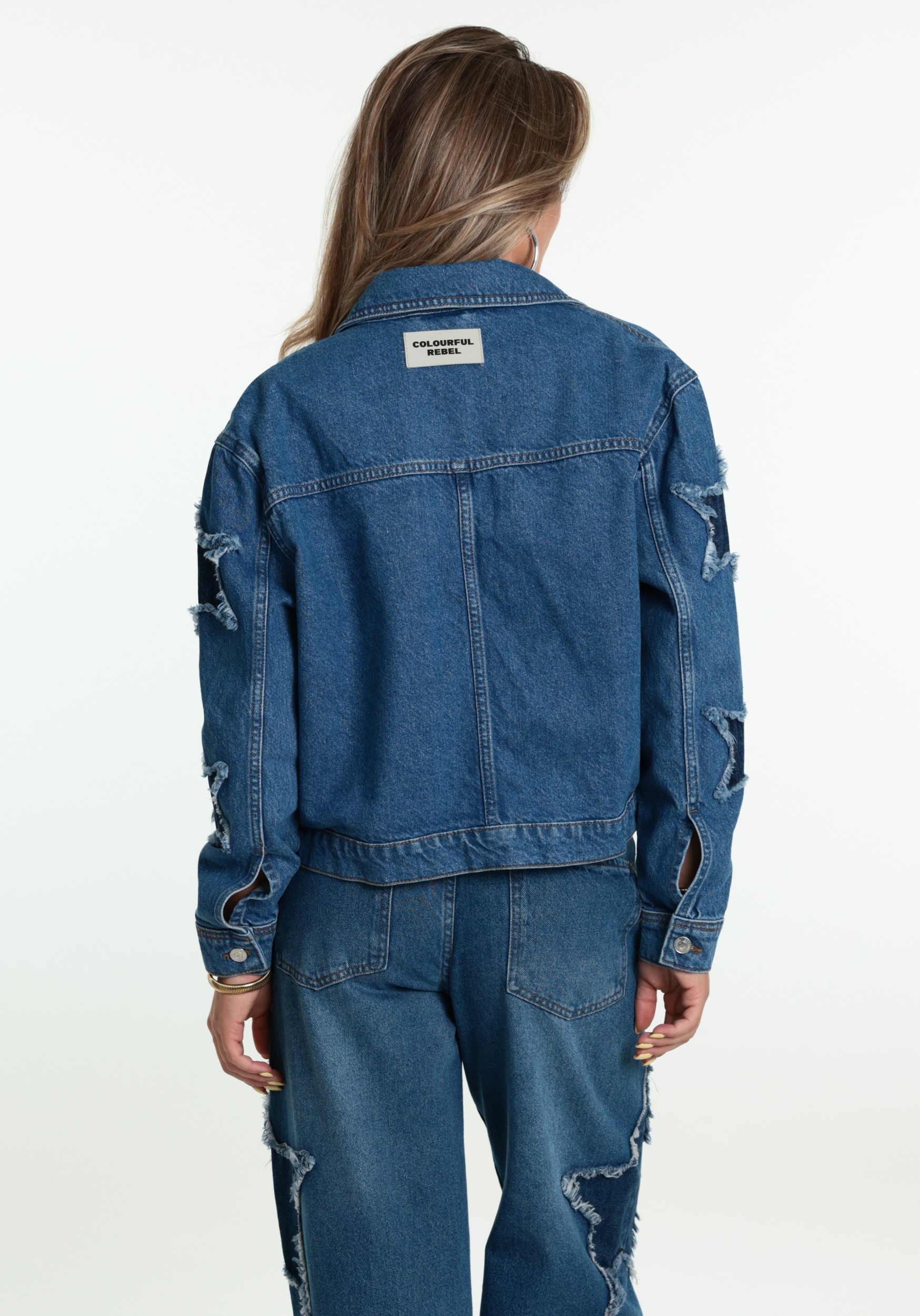 Colourful Rebel Spijkerjack Jo Strar WJ118402 Blauw