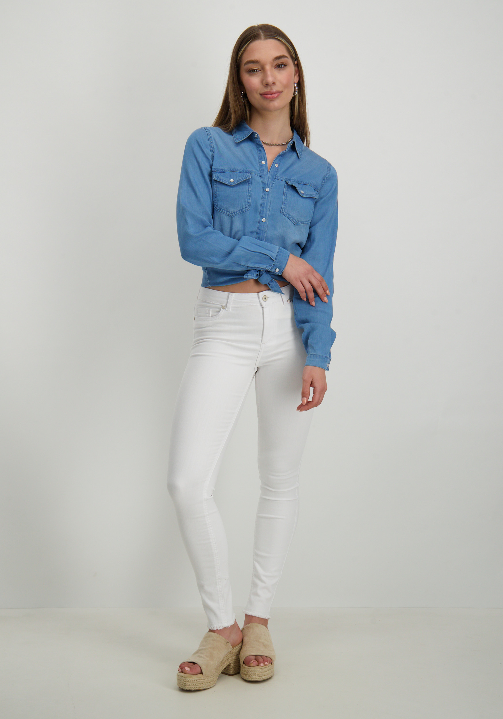 Vila Blouse Bista 14033008 Blauw