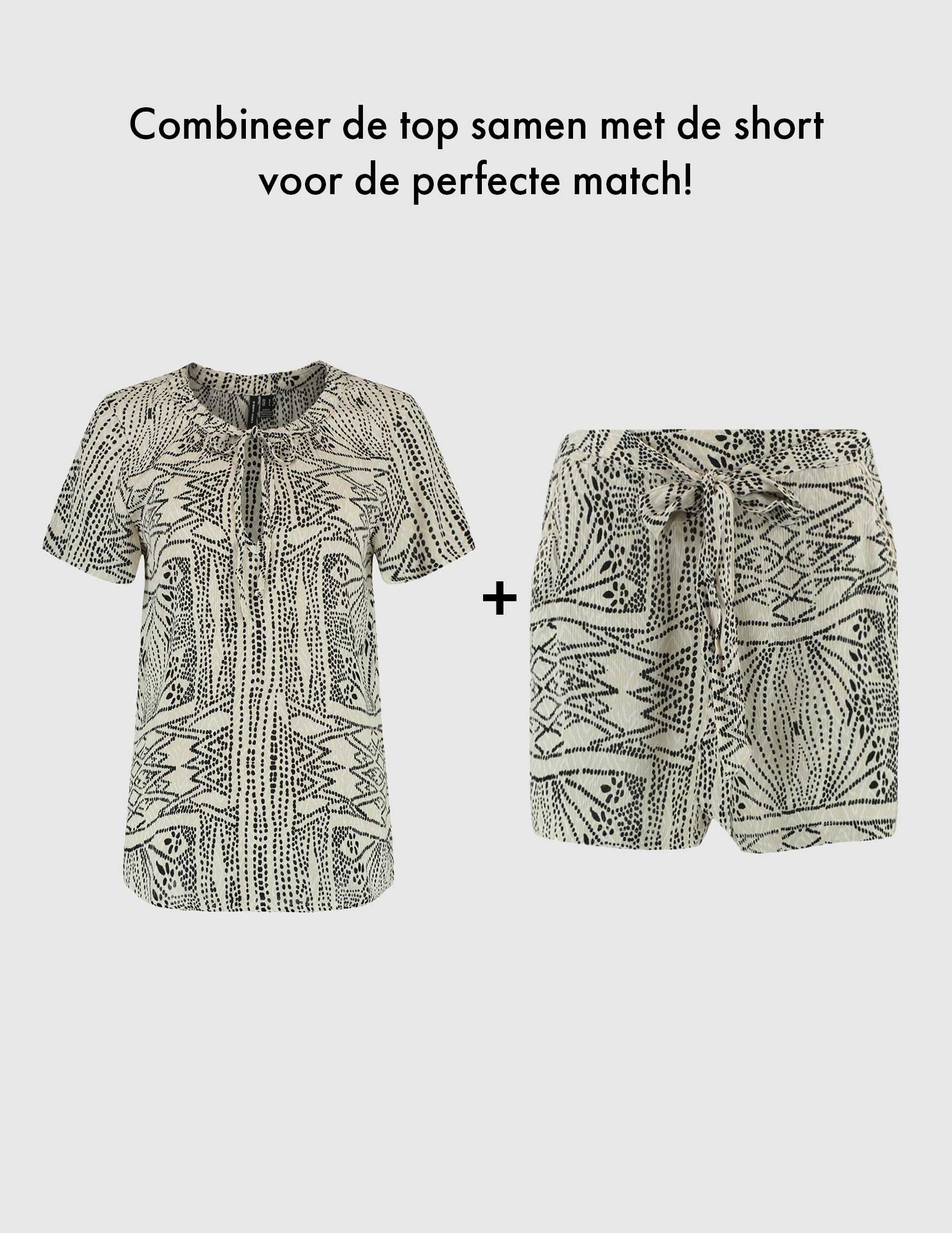 Vero moda Korte broek Menny 10323630 Beige