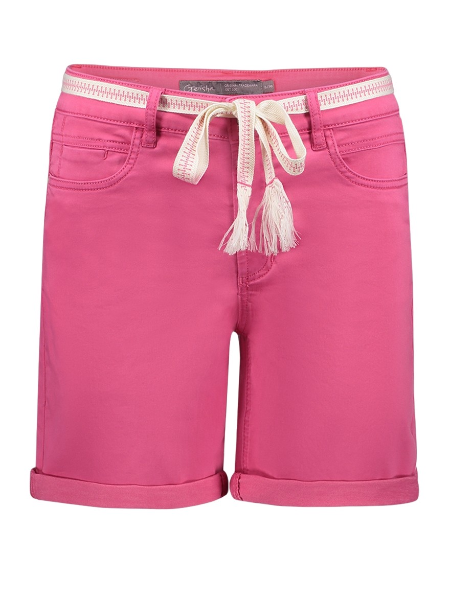 Geisha Korter broek met ceintuur 61315-10 Rose