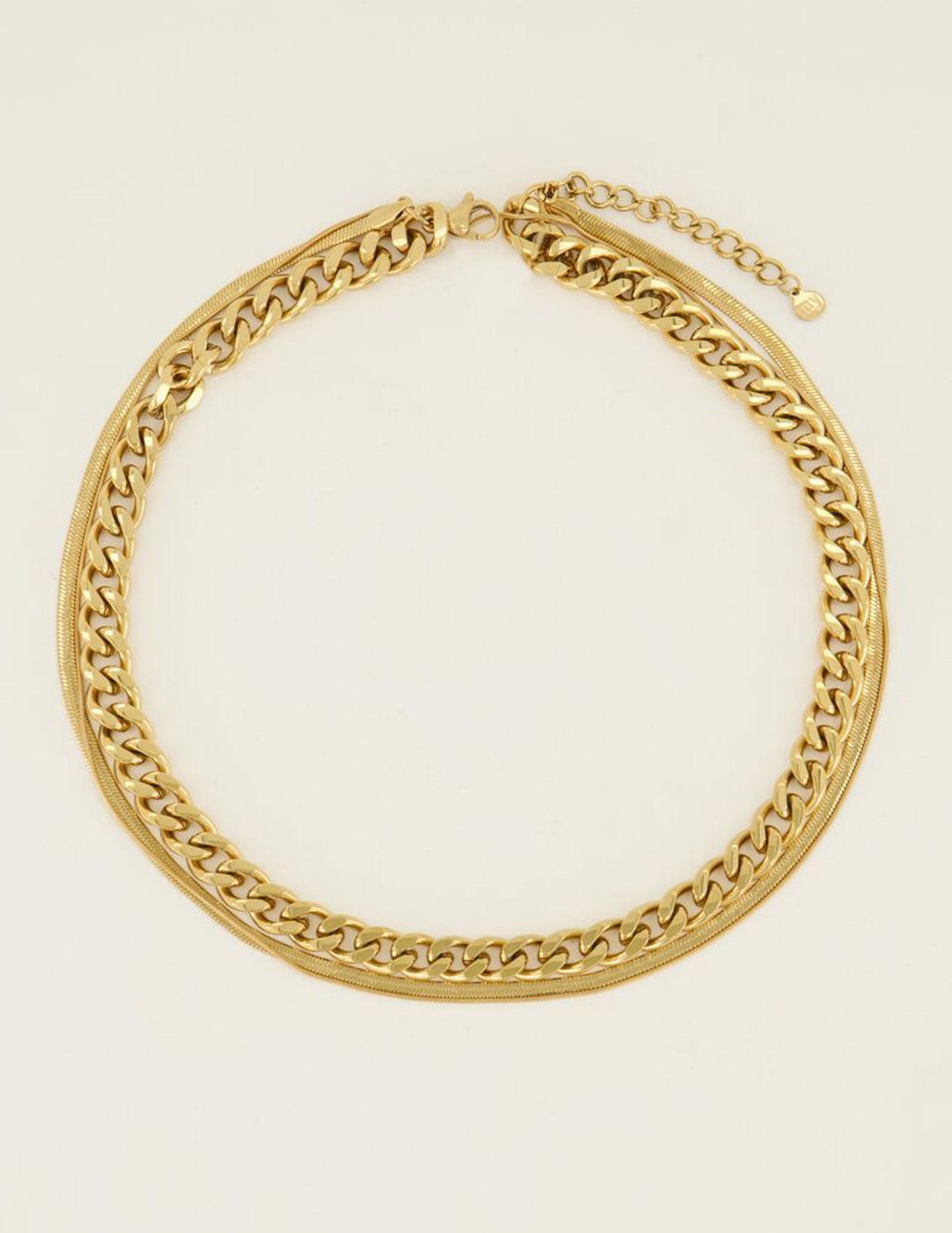 My Jewellery Ketting 3 lagen MJ07880 Goud