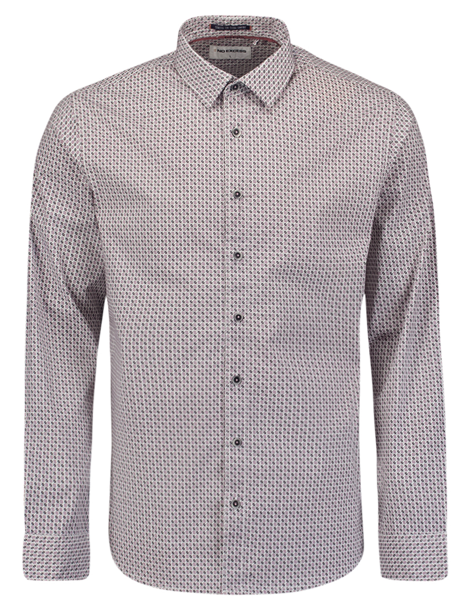 No Excess Overhemd all-over print 27450234 Rose