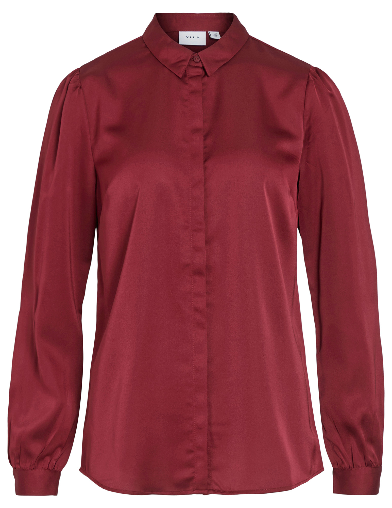 Vila Blouse Ellette Satin 14063320 Bordeaux