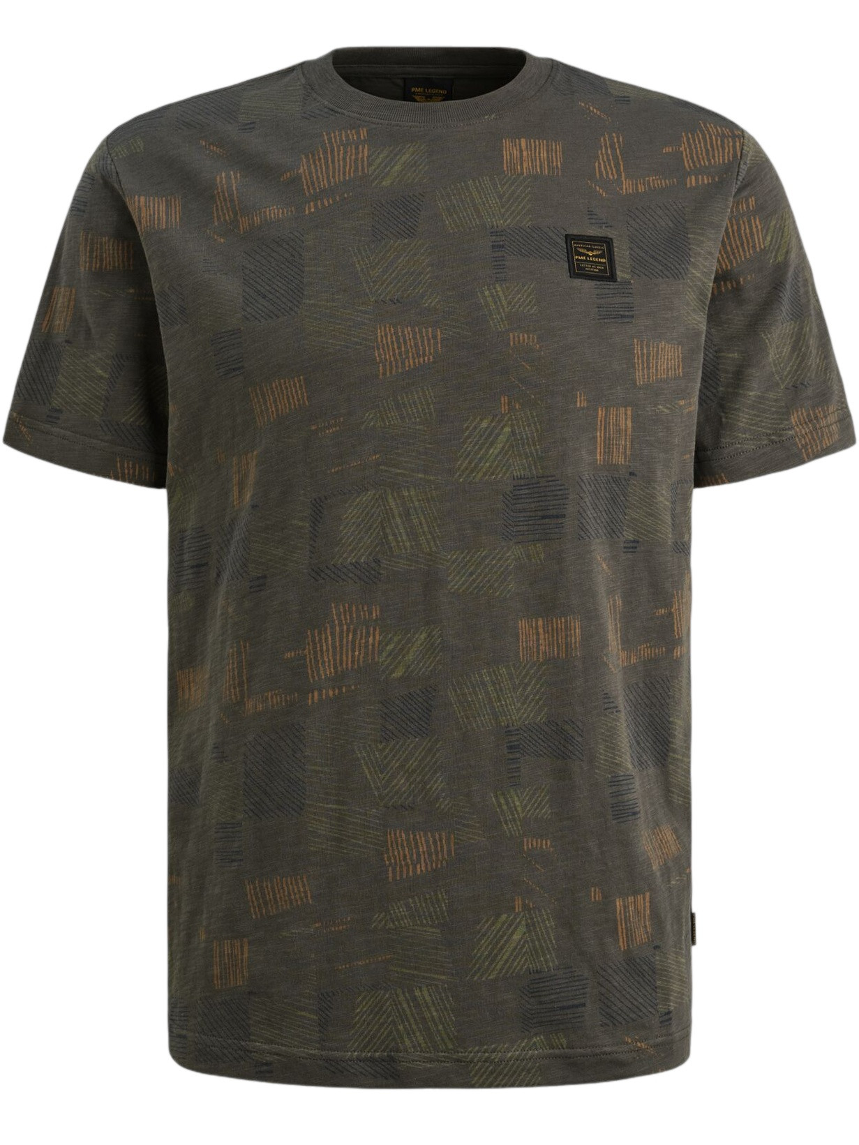 PME Legend T-shirt r-neck PTSS2602561 Donker groen