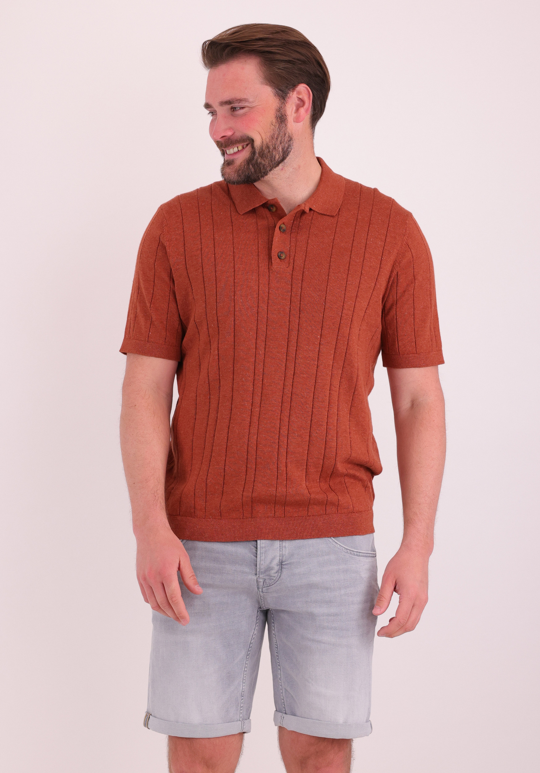 ONLY & SONS Polo Sofus 22037216 Steenrood
