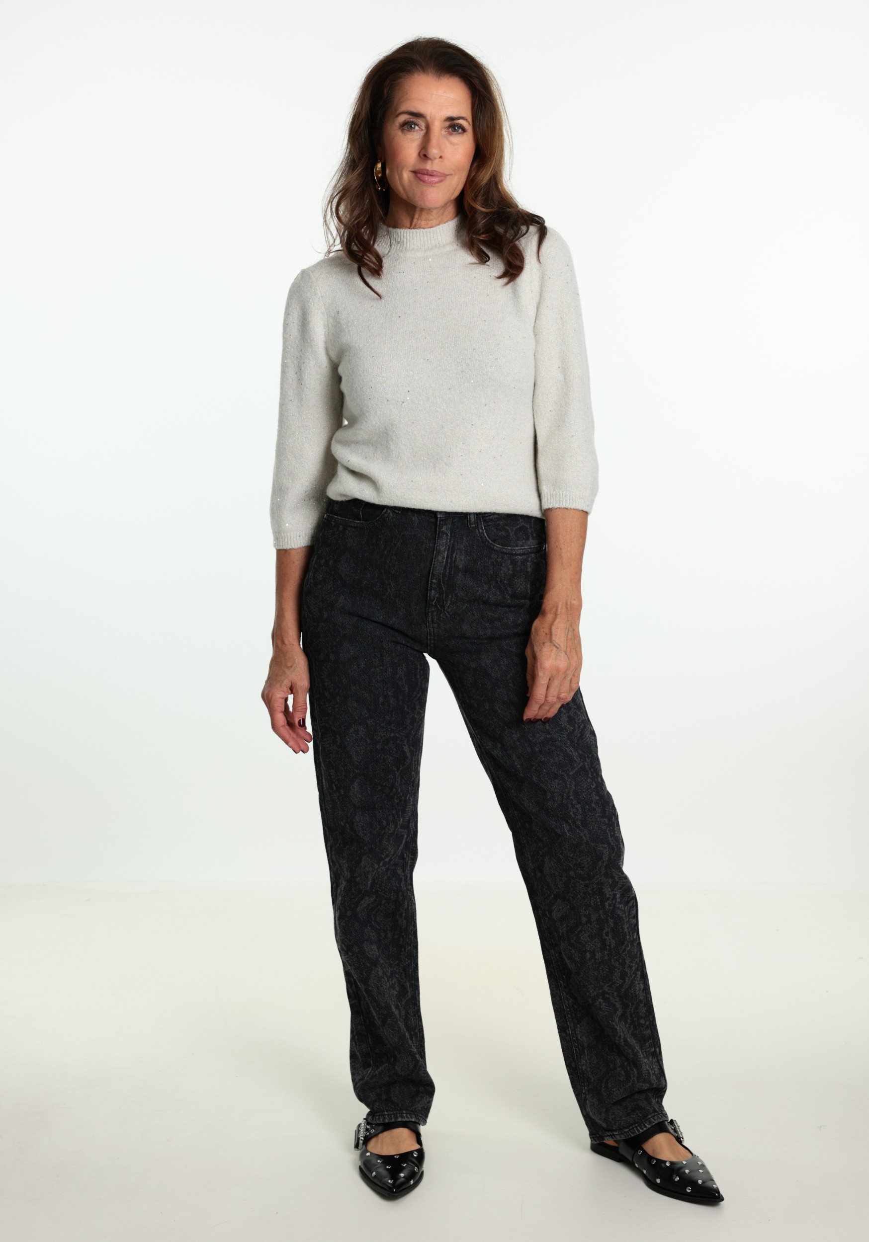 Vila Jeans Kelly 14117230 Donker Grijs