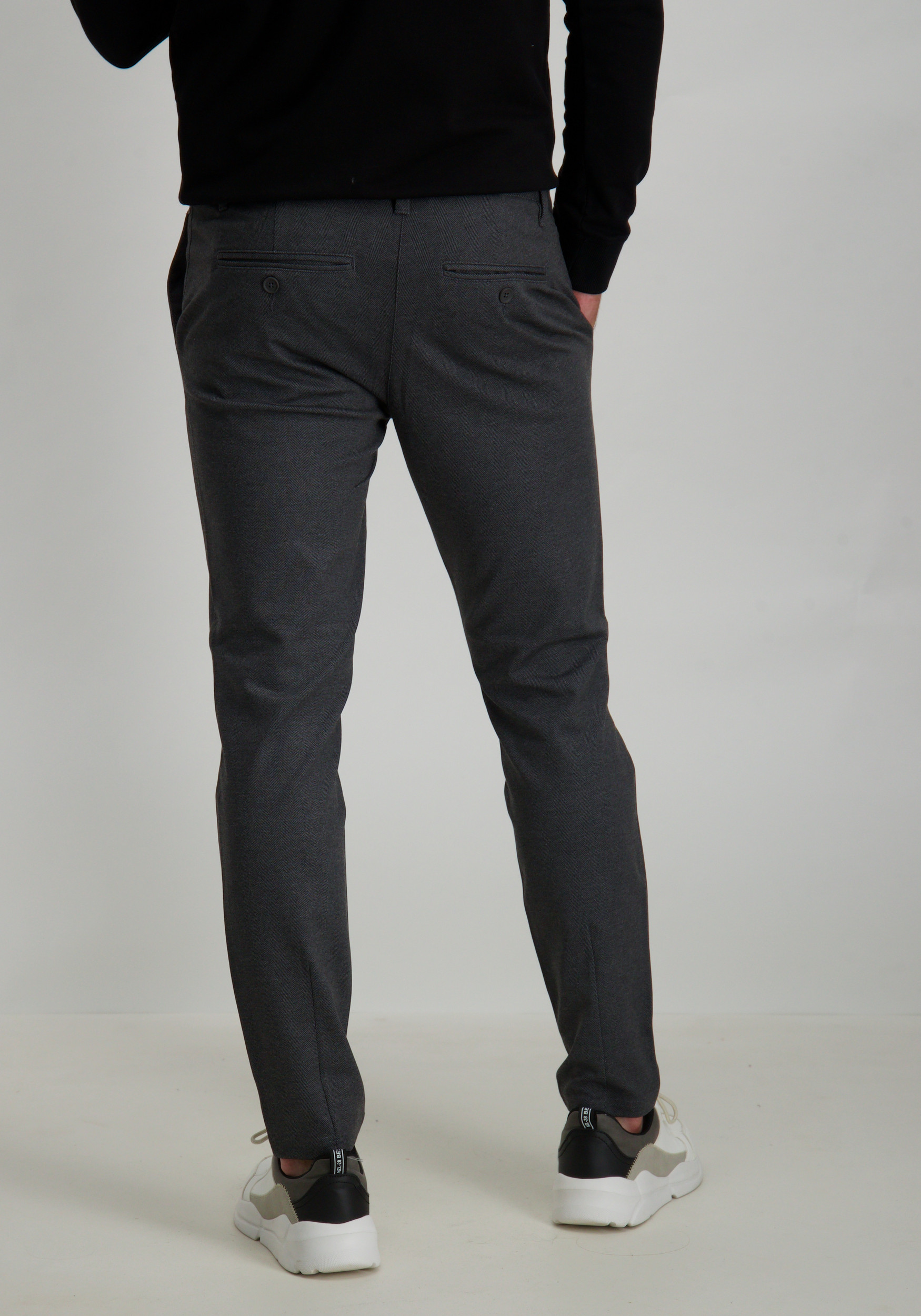 ONLY & SONS Mark pants herringbone 22022911 Zwart