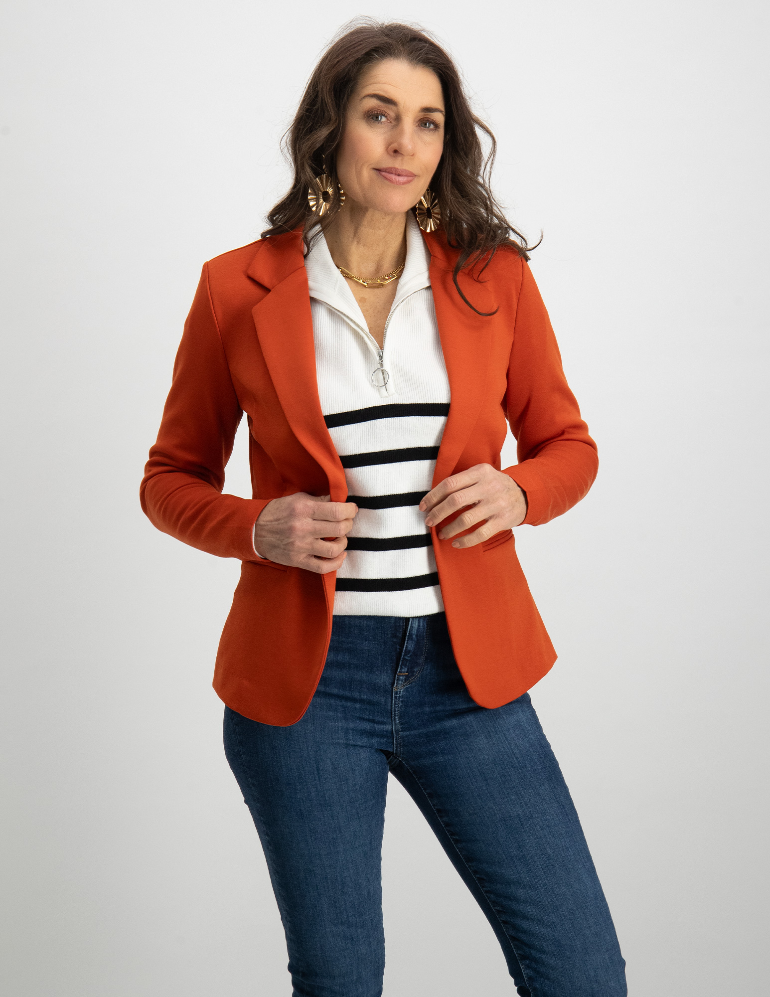 Ichi Blazer Kate 20101801 Oranje