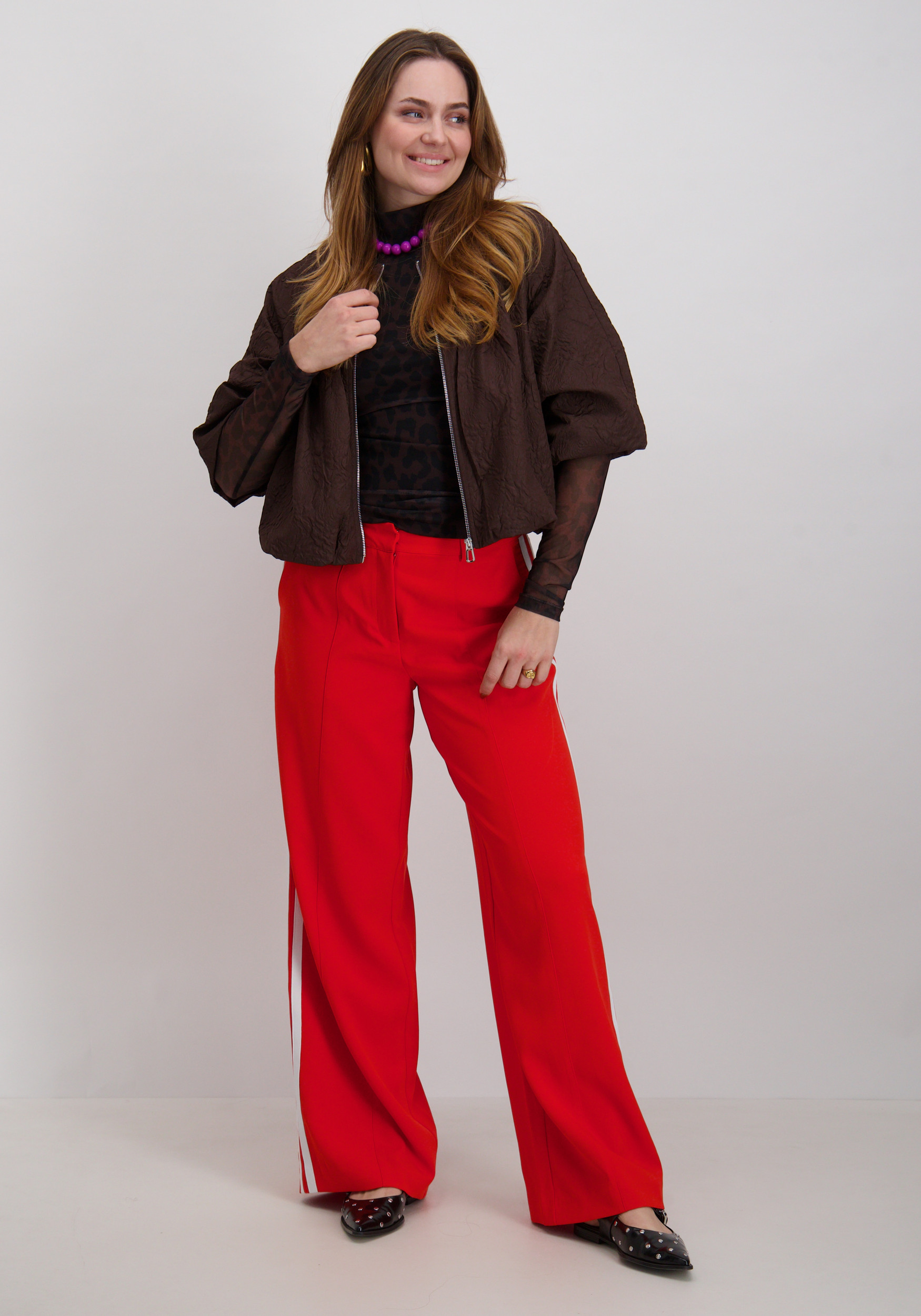 Harper & Yve Top Jane AW25T507 Donker bruin