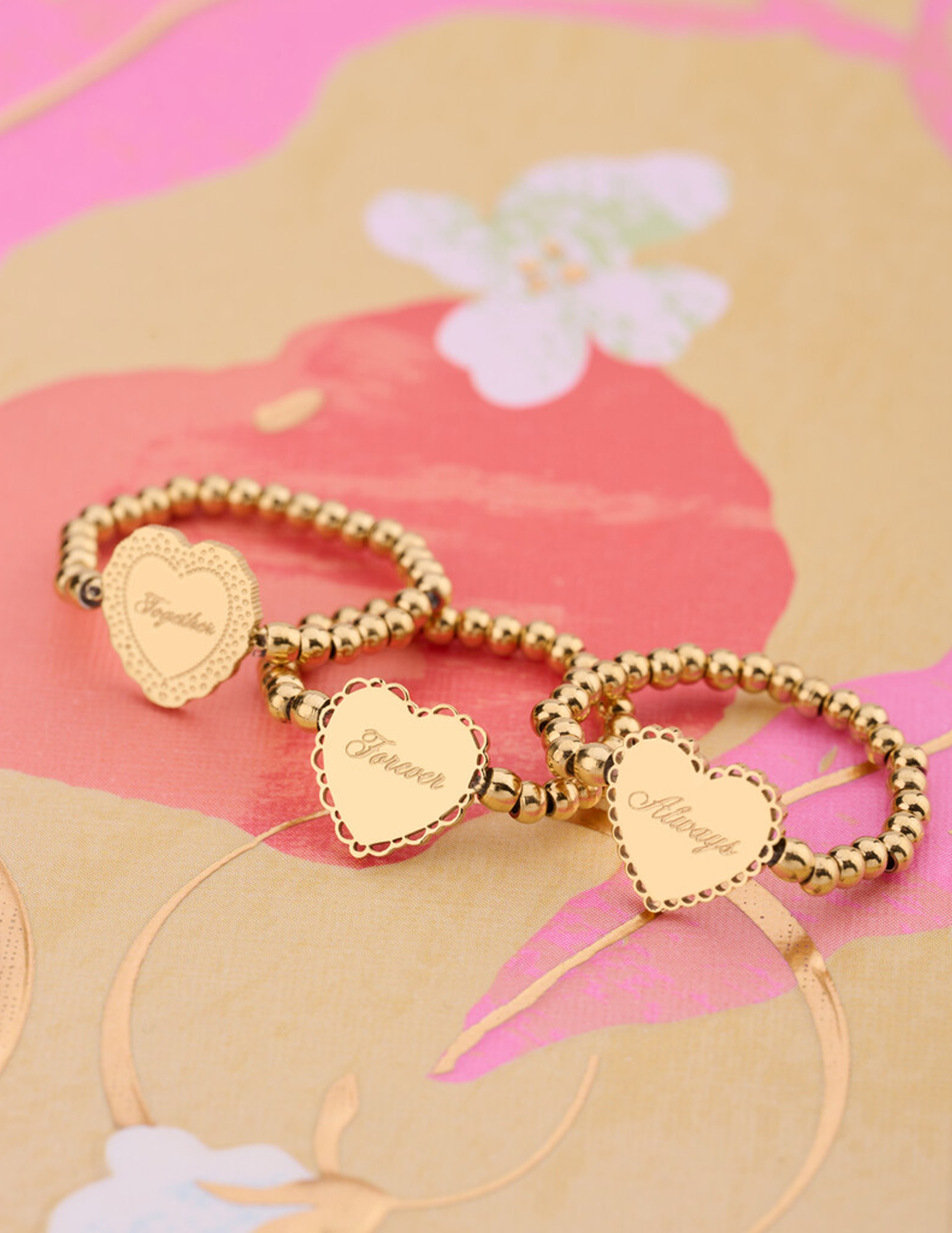 My Jewellery Love stretch ring hartje "Forever" MJ15249 Goud