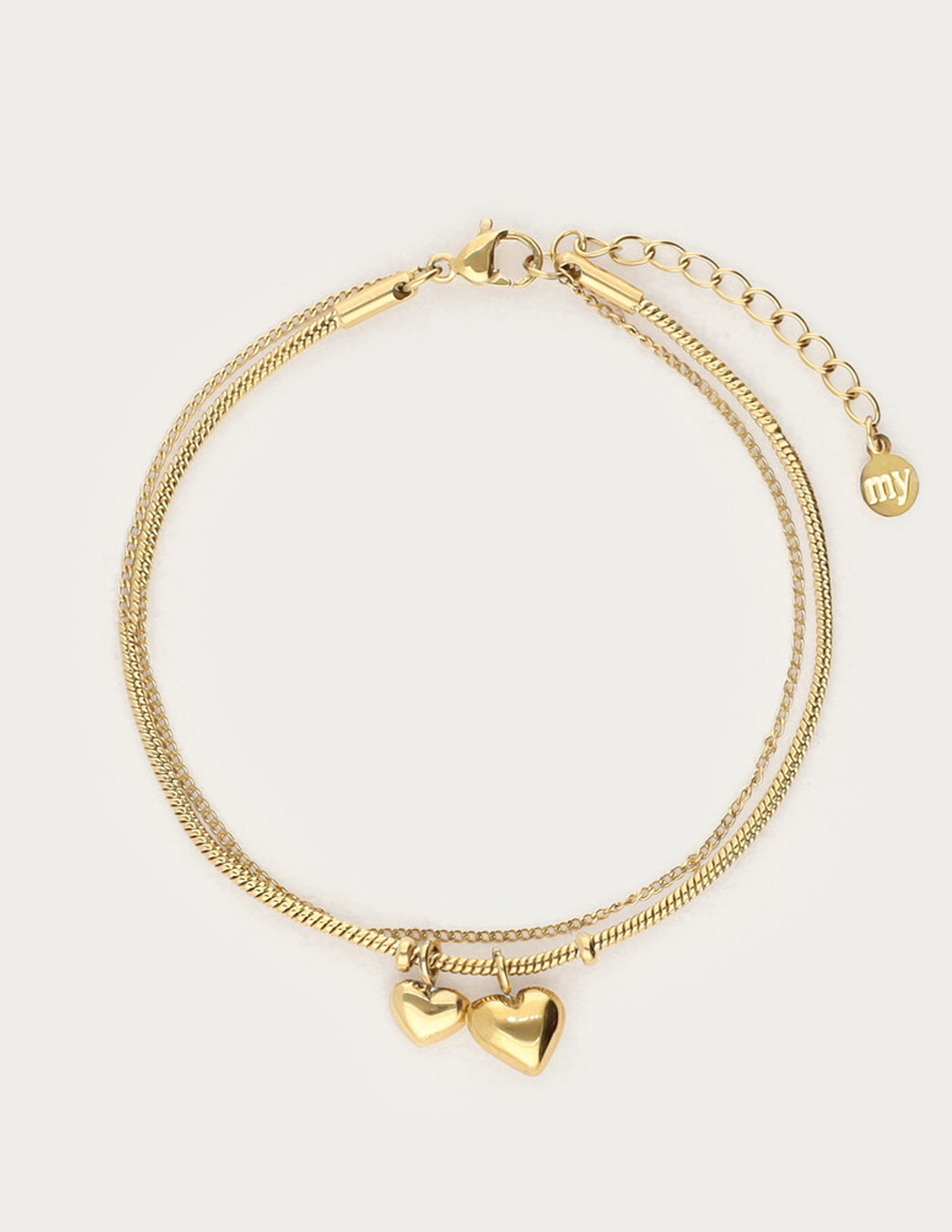 My Jewellery Dubbele armband mommy to be MJ14713 Goud