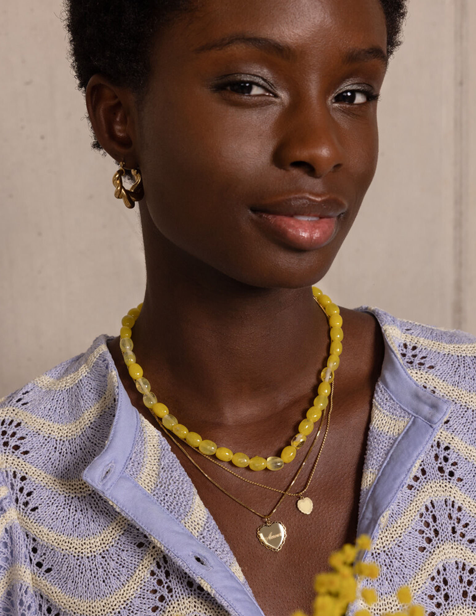 My Jewellery Kralenketting MJ15820 Geel