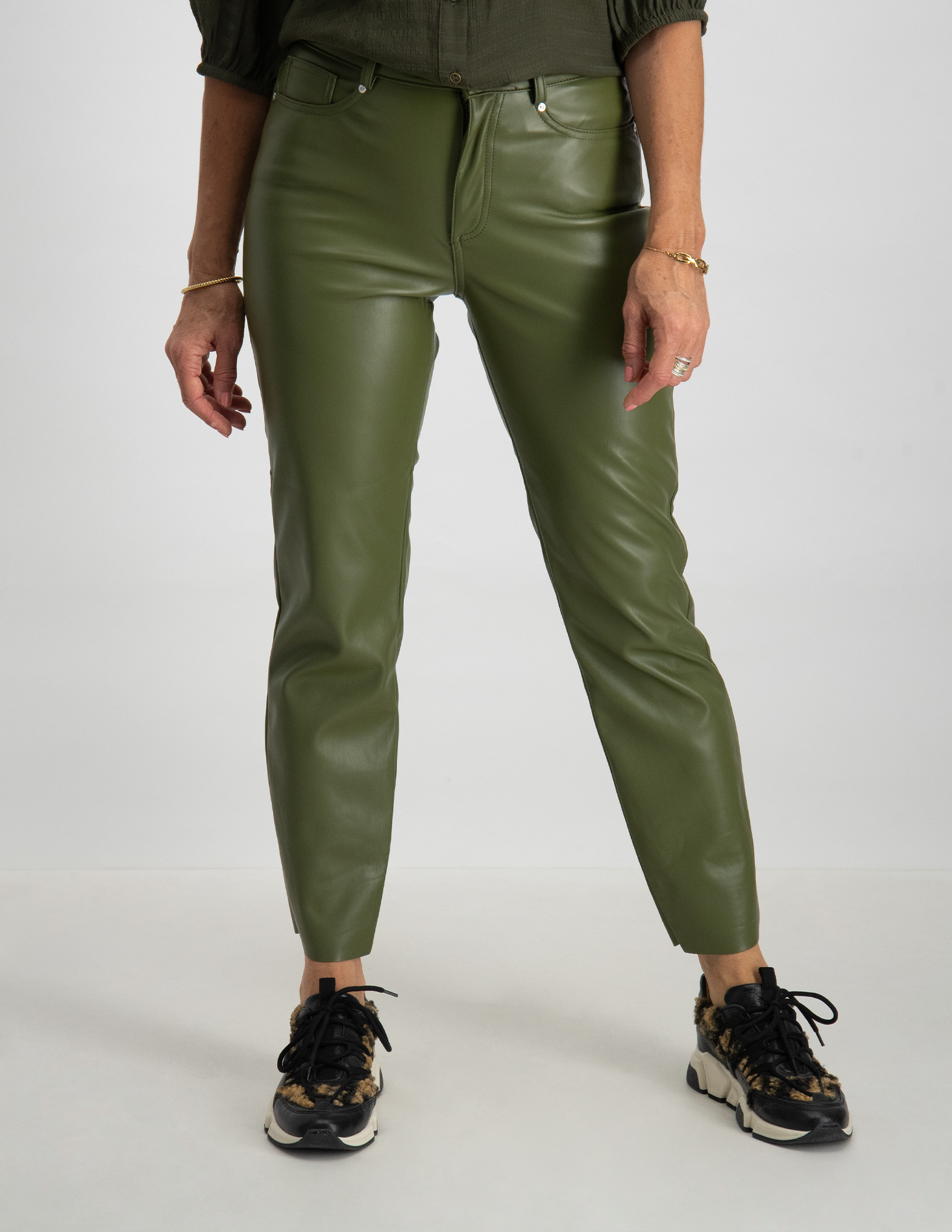Only Skinny broek Emily 15209293 Leger Groen