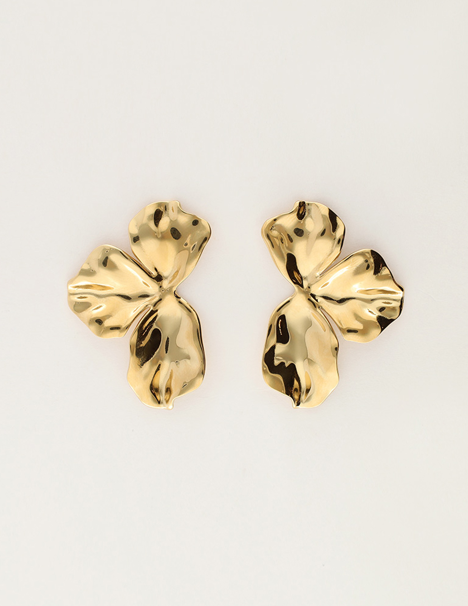 My Jewellery Iconic oorhangers halve bloem MJ12537 Goud